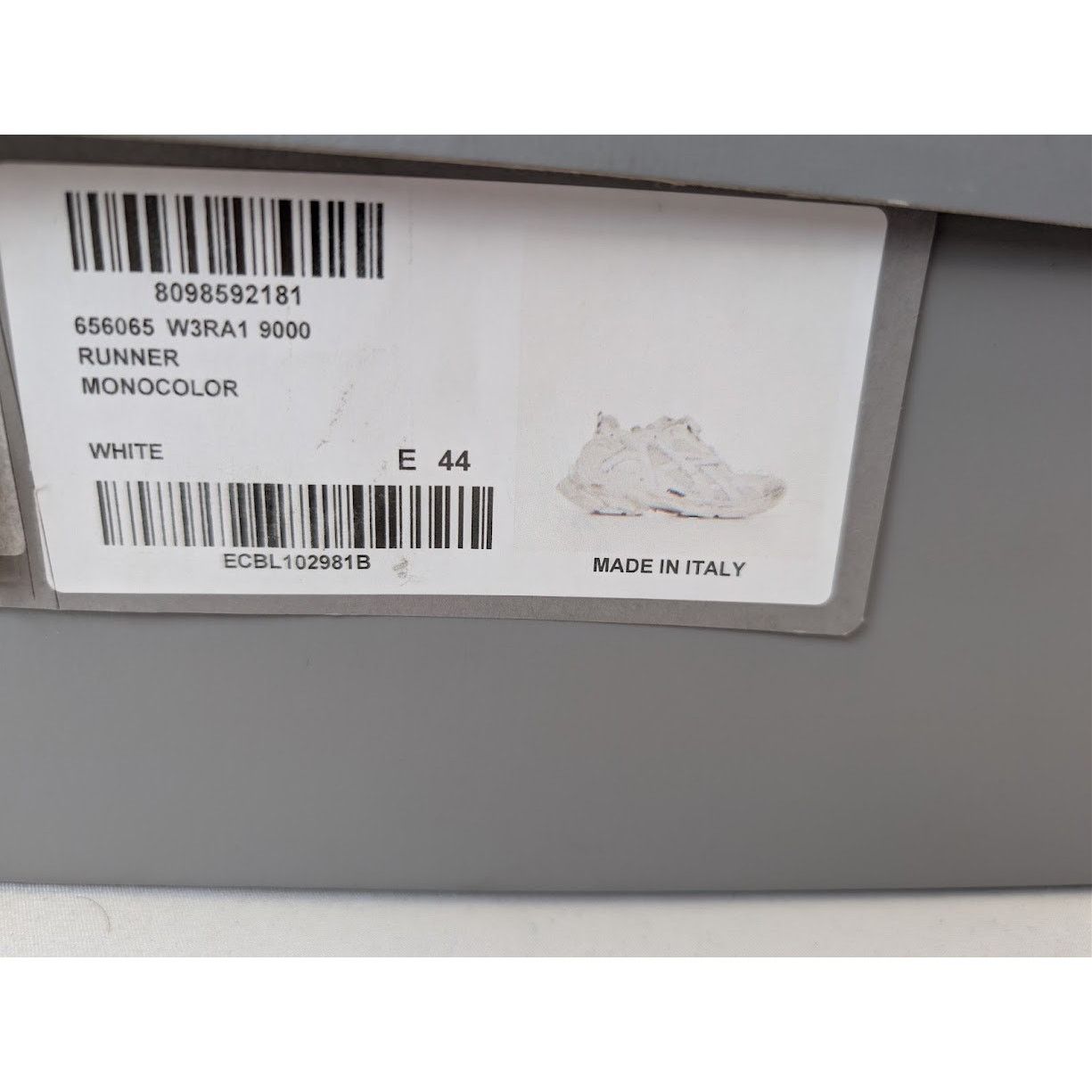 Balenciaga o1rshd1 Monocolor Runners in White Size US 11 / EU 44 - 22 Thumbnail