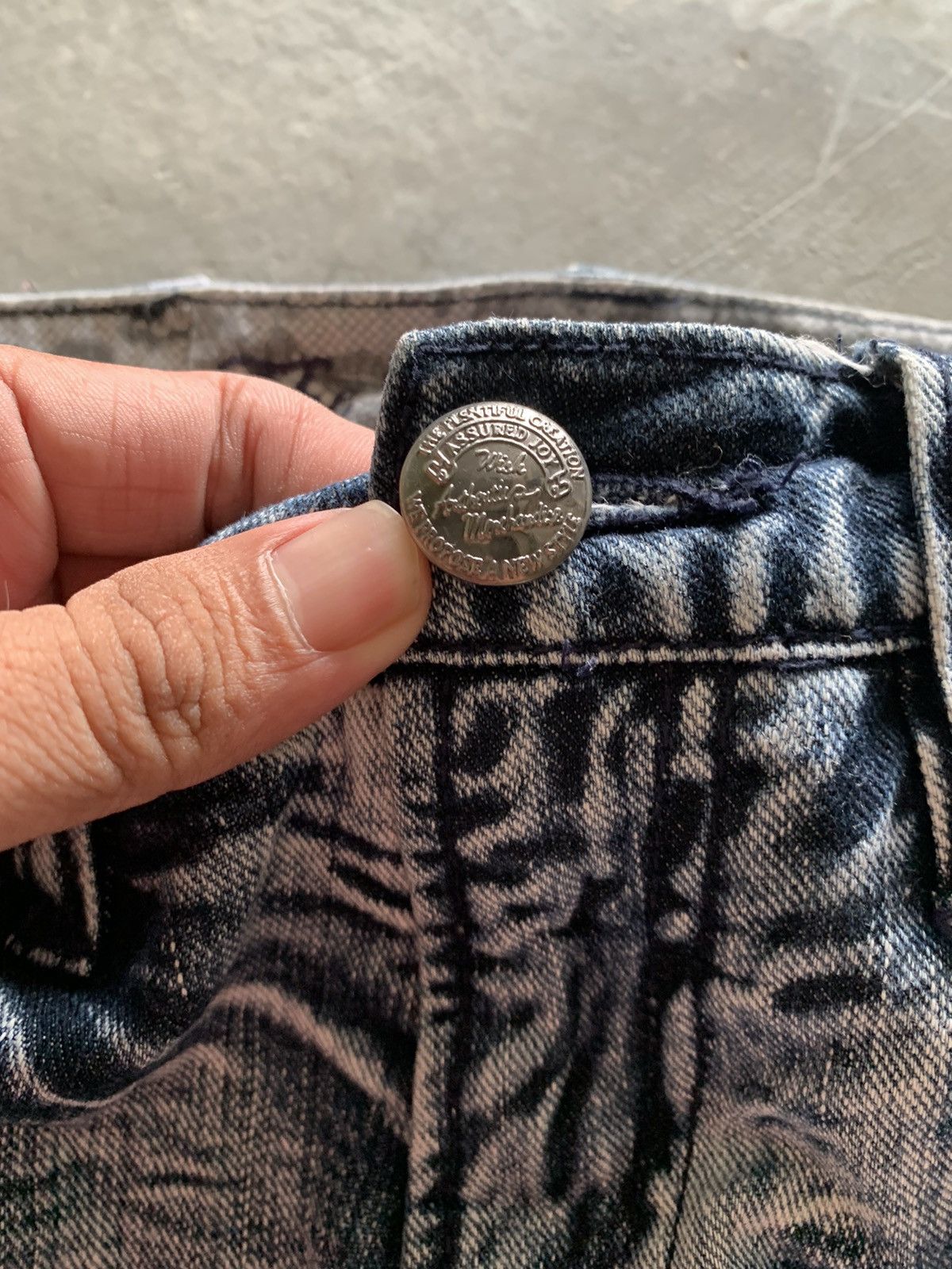 20471120 × Hysteric Glamour × If Six Was Nine distressed stone washed ripped jeans japanese designer Size US 31 - 5 Thumbnail