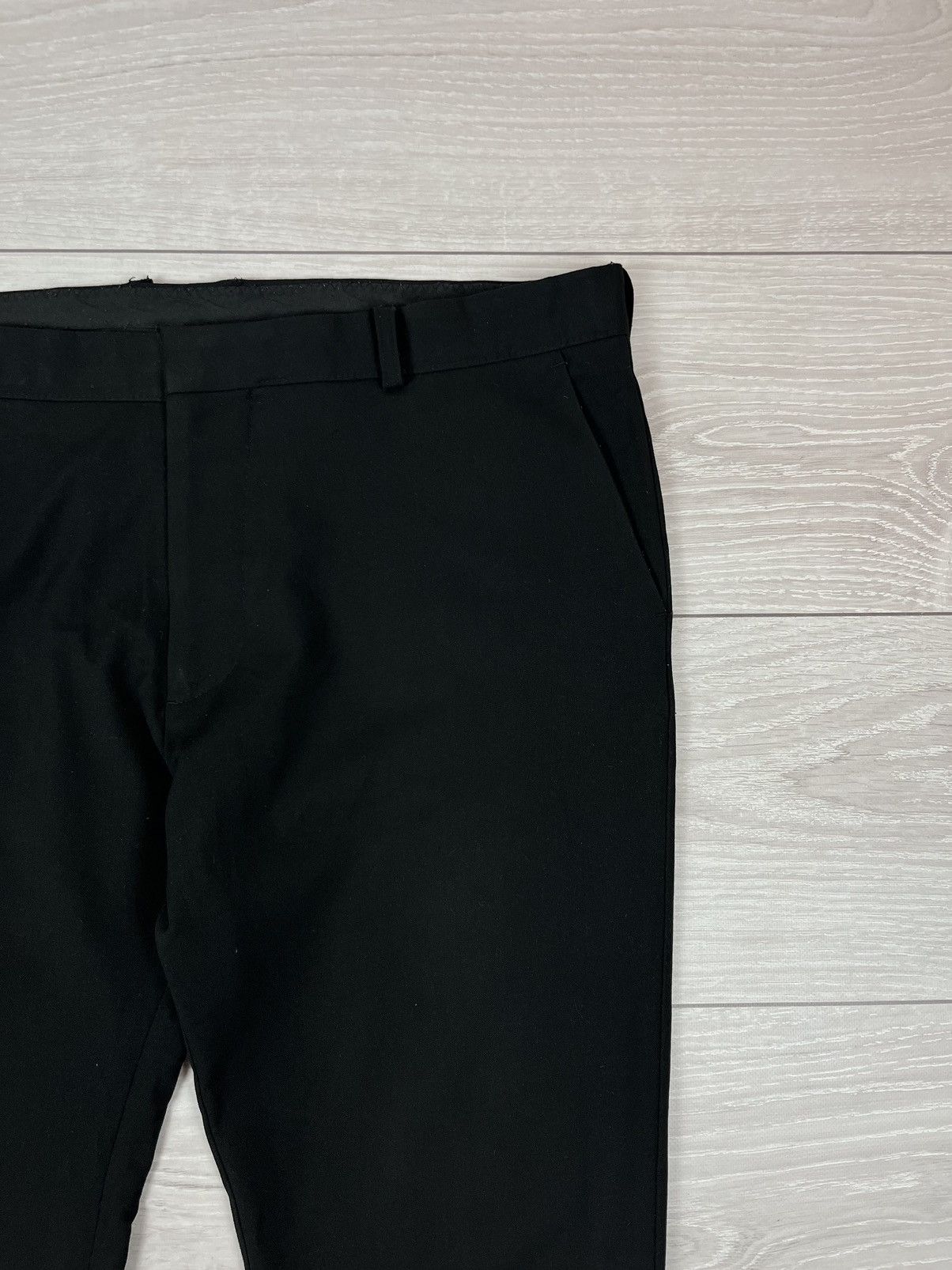 Dolce & Gabbana Dolce Gabbana Vintage 90s 100% Wool Black Pants Trousers Size US 38 / EU 54 - 5 Thumbnail