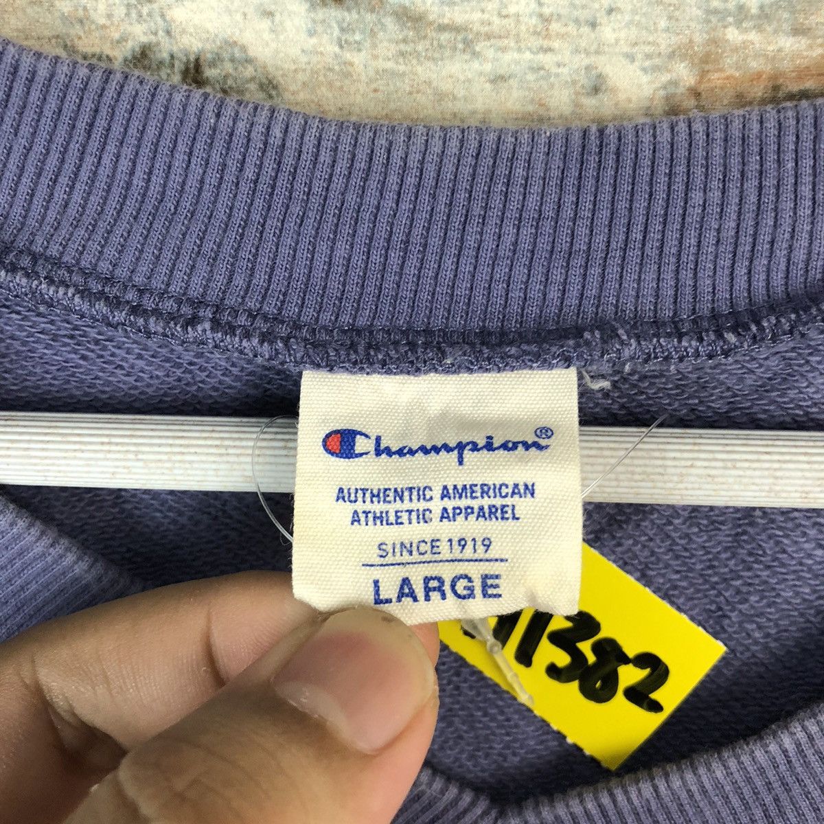 Champion Champion Purple Sweatshirt vintage #A1382 Size US L / EU 52-54 / 3 - 10 Thumbnail