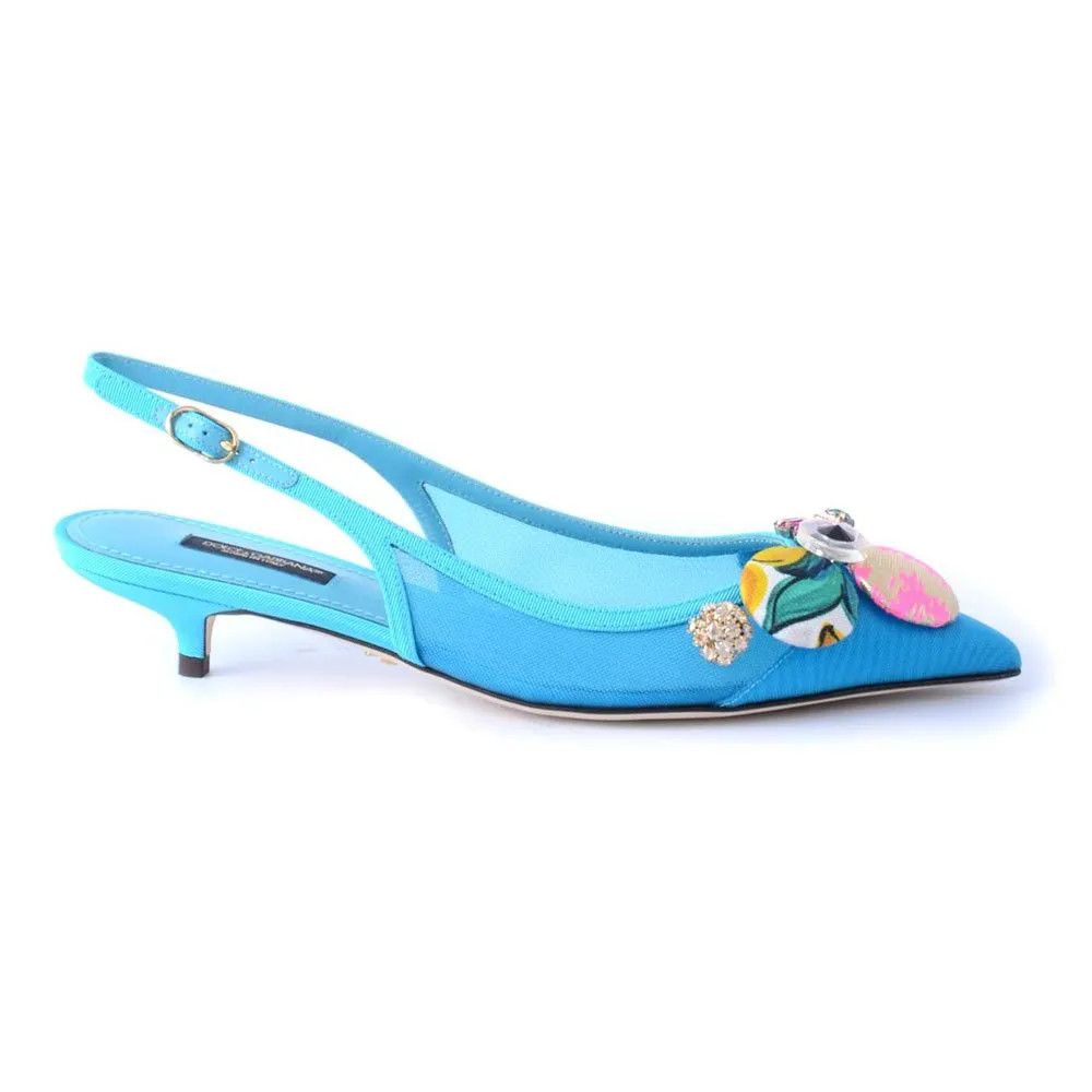 Dolce & Gabbana o1y0925 Spike Heel Pumps in Azure Size US 6.5 / IT 36.5 - 1 Thumbnail
