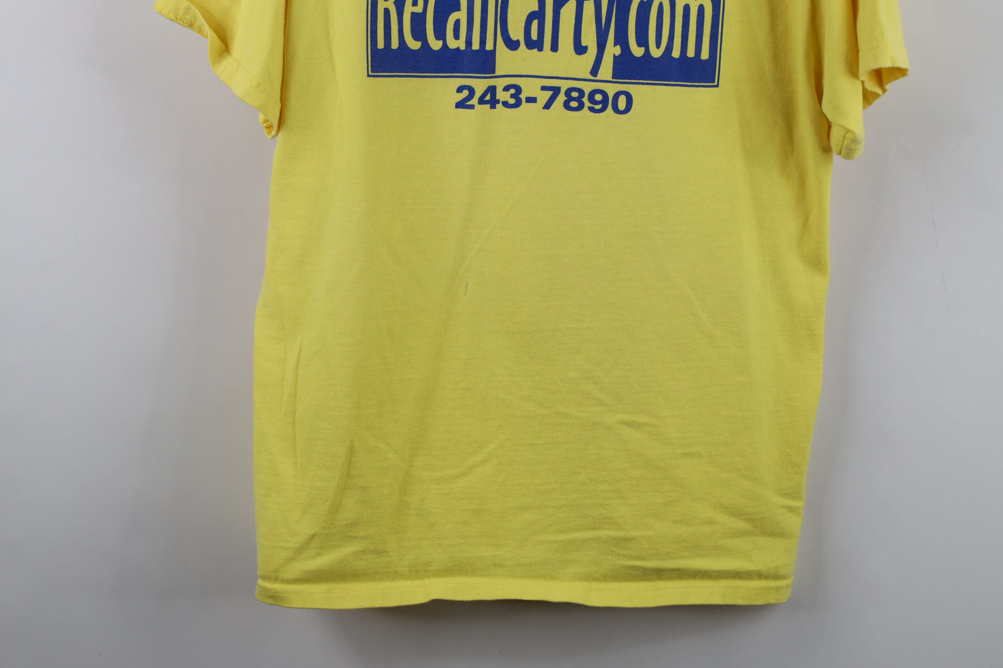 Vintage Vintage Y2K Finkbeiner Toledo Ohio Mayor T-Shirt Yellow Size US L / EU 52-54 / 3 - 3 Thumbnail