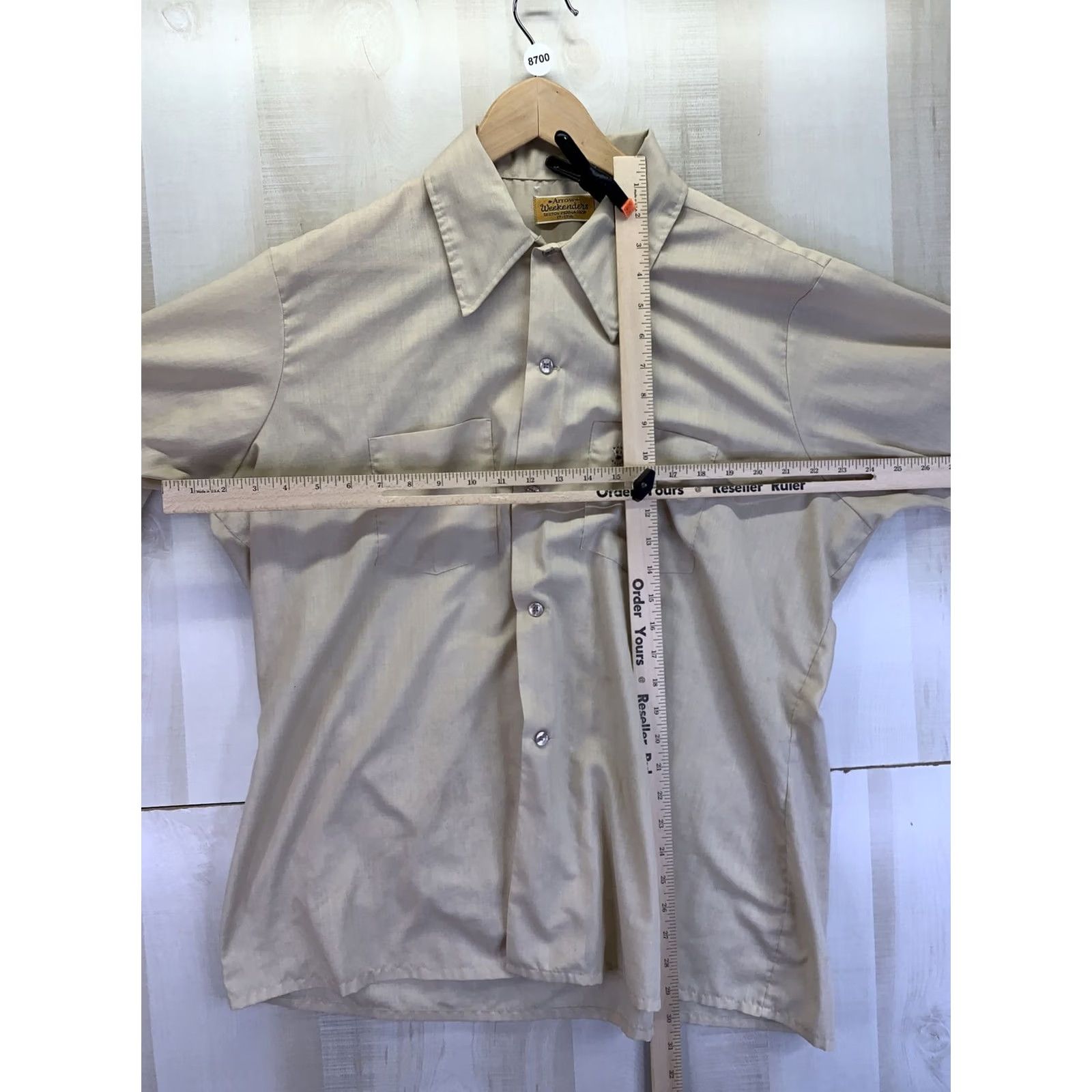 Vintage Vintage 1970-80 Mens Crown Embroidery Pocket Button Up Short Sleeve Shirt-8700 Size US XL / EU 56 / 4 - 4 Thumbnail