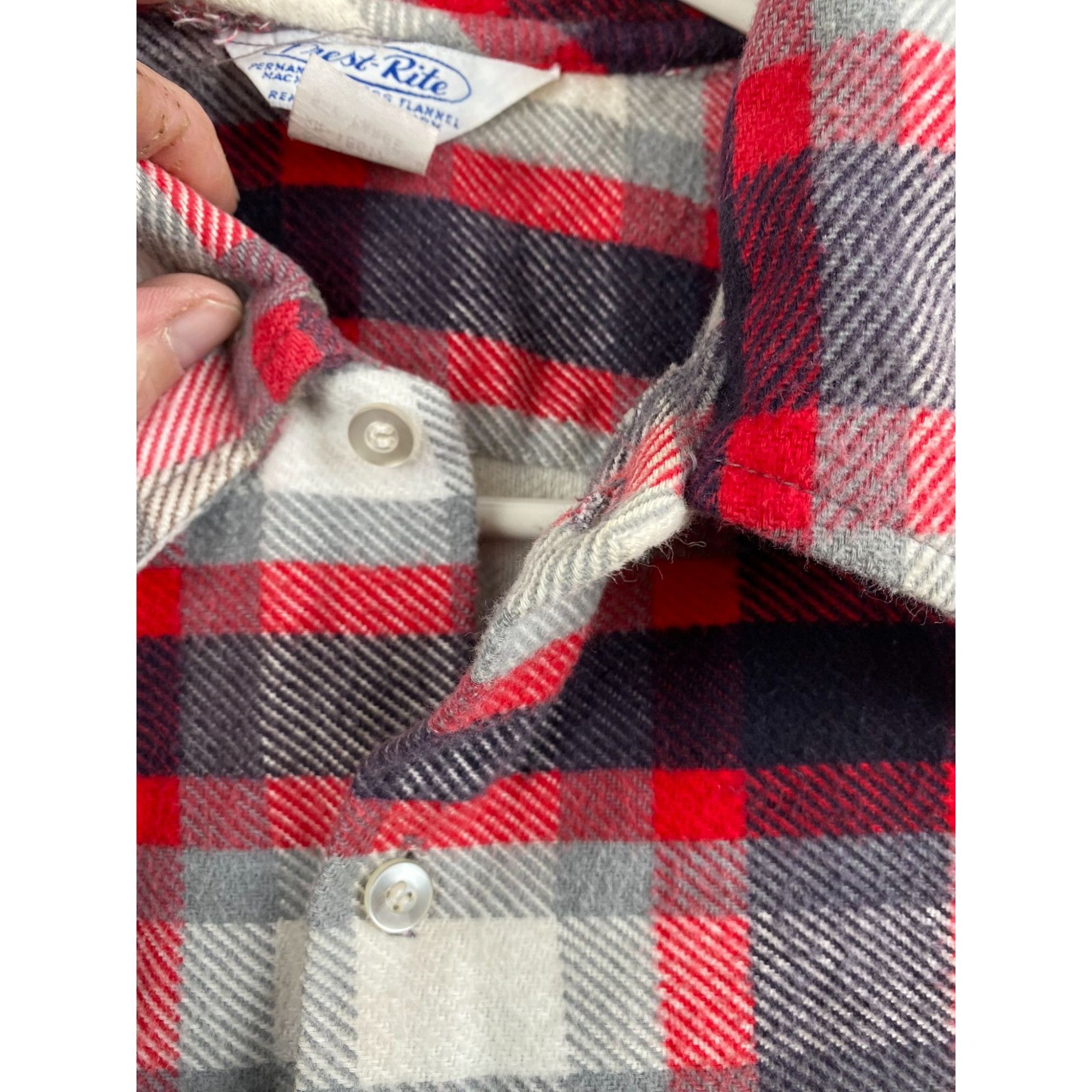 Vintage Prest-Rite Men's Flannel Shacket XL Plaid 100% Cotton Vintag Size US XL / EU 56 / 4 - 7 Thumbnail