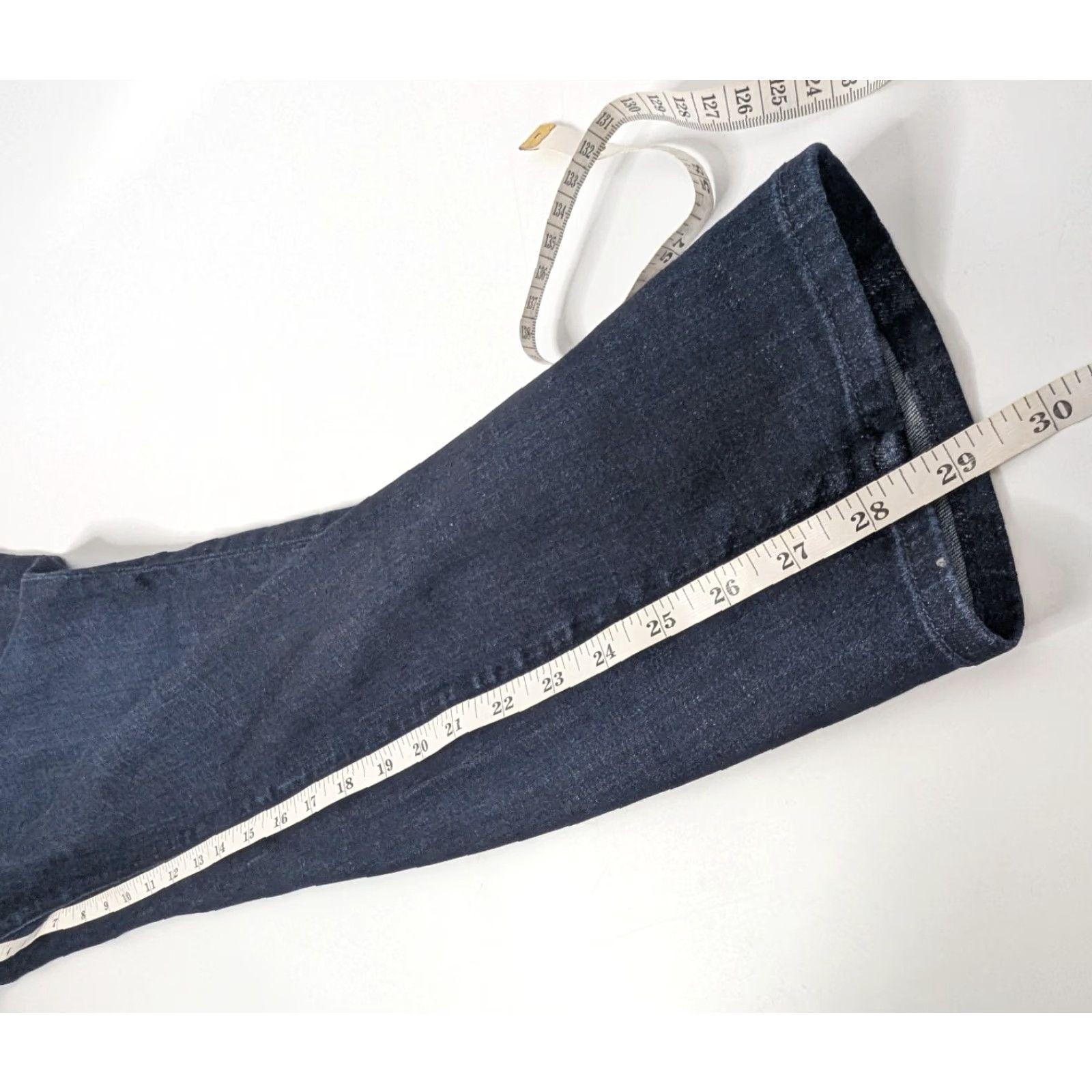 Good American Good American Dark Wash Good Waist High Rise Stretch Denim Jeans Sz 22 GAGWC103 Size 40" / US 18 - 7 Thumbnail