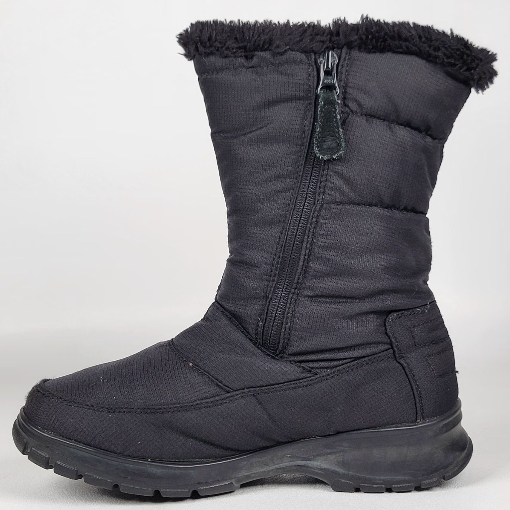 Vintage Kamik Boots Women Waterproof Thinsulate Insulated Side Zip Mid Calf Black 7 Winter Waterproof Boots Womens Size US 7 / IT 37 - 4 Thumbnail