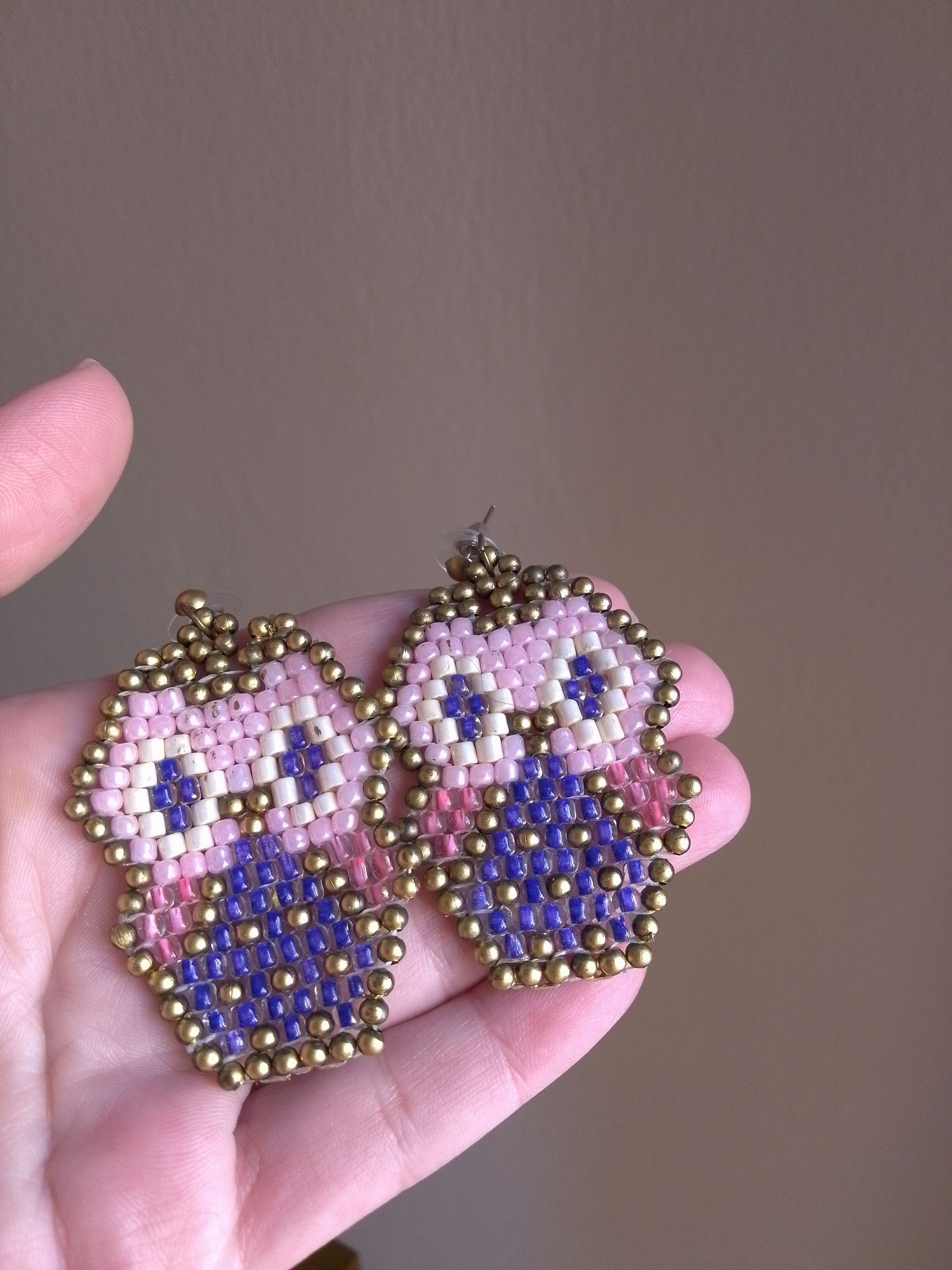 Other Earrings Owl Lucky Charm Beaded Glass Street wear Size ONE SIZE - 3 Thumbnail