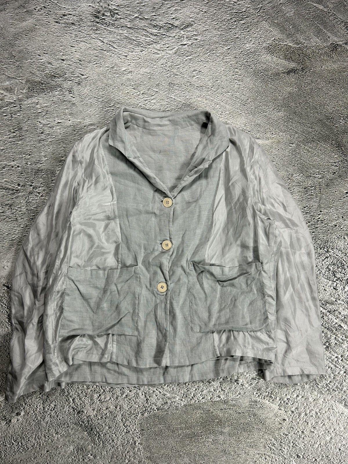 Rundholz Rundholz Shirt Button-up grey with pockets Size S / US 4 / IT 40 - 1 Thumbnail