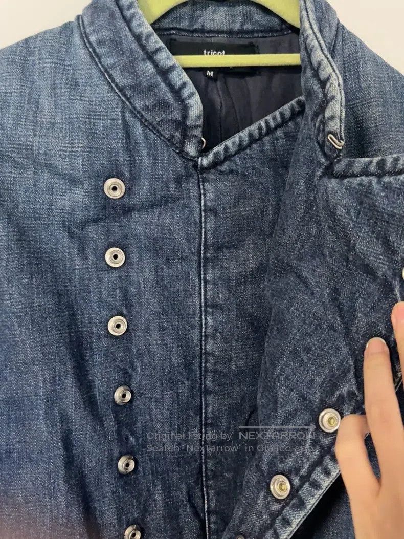 Comme des Garcons Comme Des Garcons Double-breasted Silver Button Denim Cott Size M / US 6-8 / IT 42-44 - 3 Thumbnail