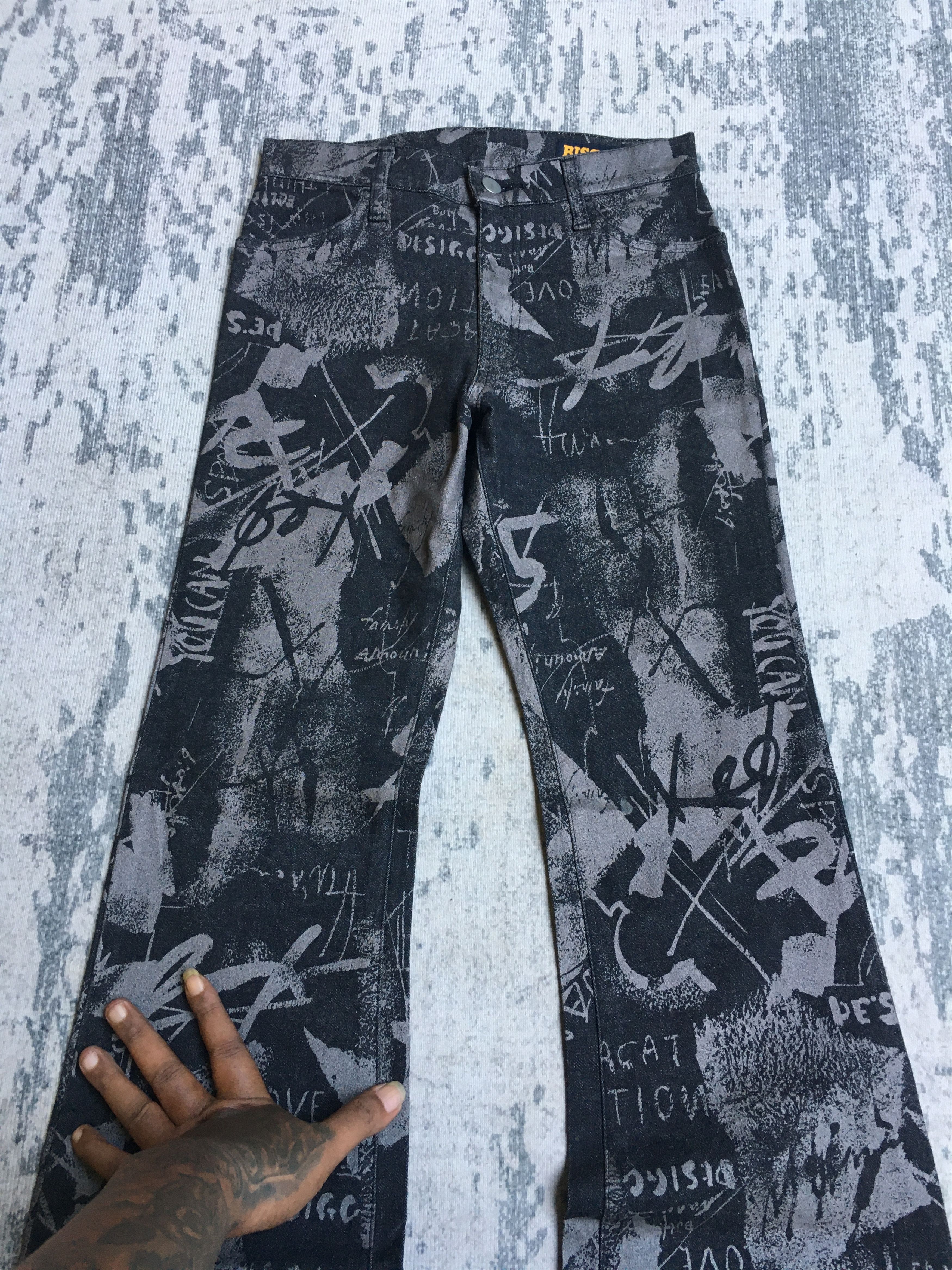 Japanese Brand Bison Flare Jeans Size US 28 / EU 44 - 5 Thumbnail