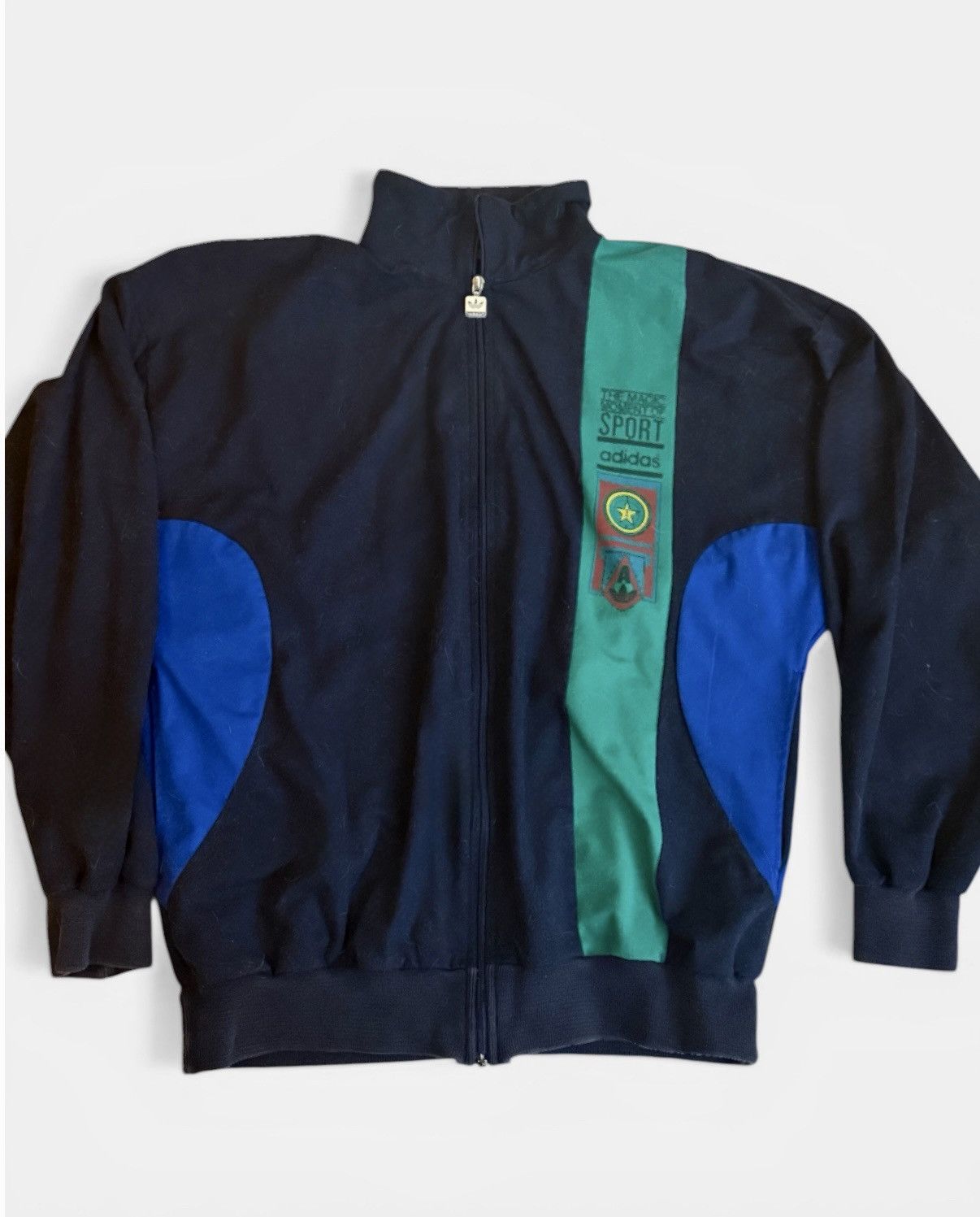 Adidas Vintage Adidas Ventex Track Jacket Made France 55/60 Size US M / EU 48-50 / 2 - 1 Thumbnail