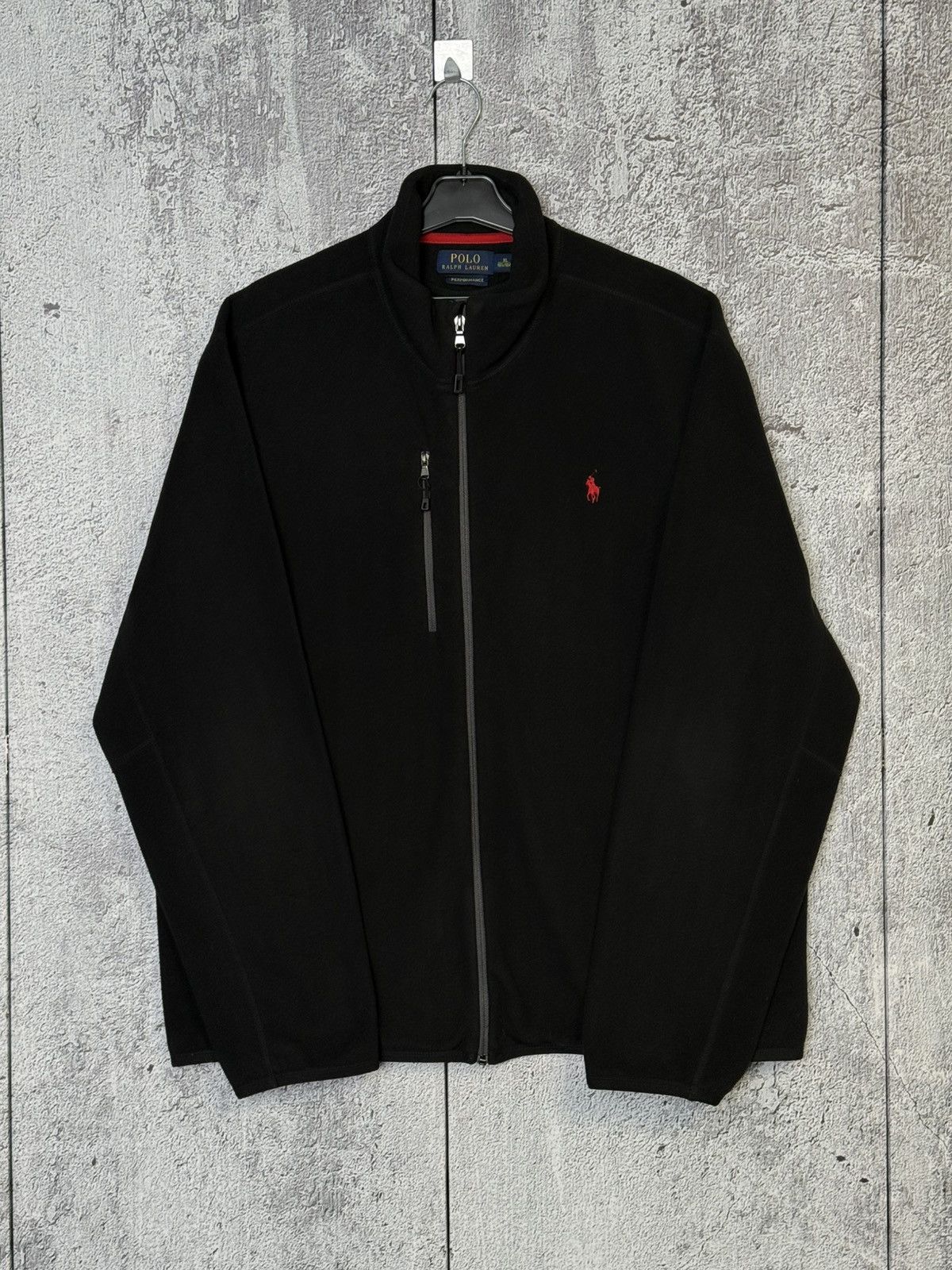 Polo Ralph Lauren Polo Ralph Lauren Performance Black Full Zip Fleece Jacket Size US XL / EU 56 / 4 - 1 Thumbnail