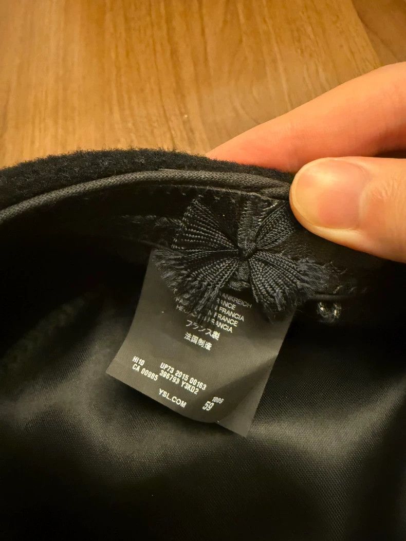 Saint Laurent Paris Saint laurent paris 15fw runway black rabbit fur beret hat Size ONE SIZE - 5 Thumbnail