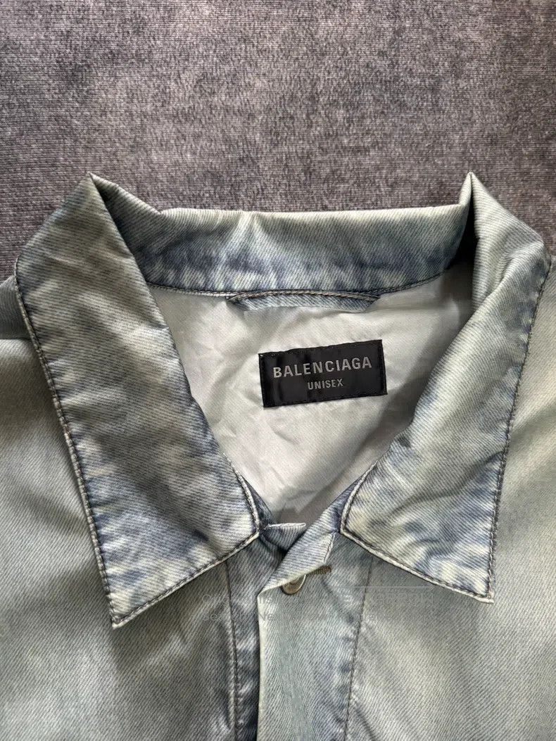 Balenciaga Balenciaga Digital Denim Jacket Size US XL / EU 56 / 4 - 3 Thumbnail