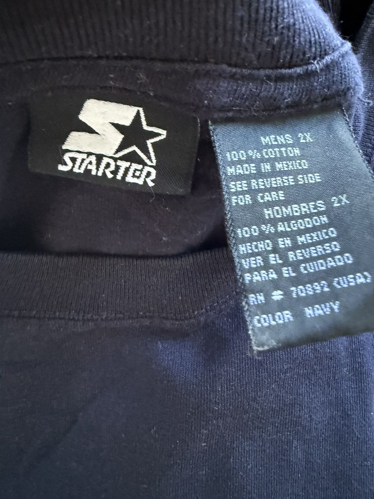 Starter Vintage starter athletic XXL navy blue t shirt Size US XXL / EU 58 / 5 - 3 Thumbnail