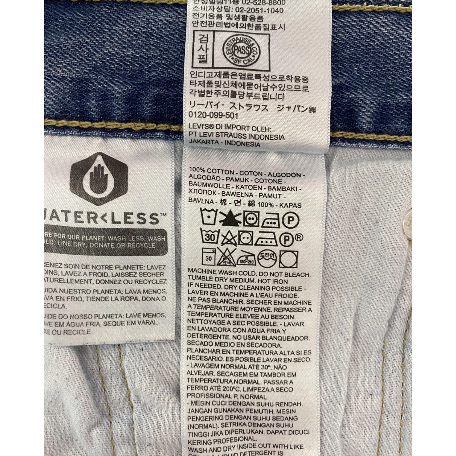 Levi's Levi's 505 Jeans Mens 34x30 Blue Regular Fit Straight Zip Fly Denim 5-Pocket Mens Jeans Regular 34 Levi's Size US 34 / EU 50 - 5 Thumbnail