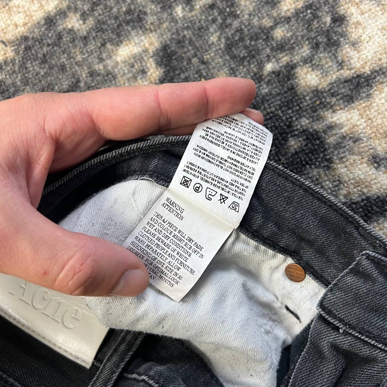 Acne Studios Acne Studios Slim Fit Gray Denim Jeans Luxury Y2K Size US 30 / EU 46 - 8 Thumbnail