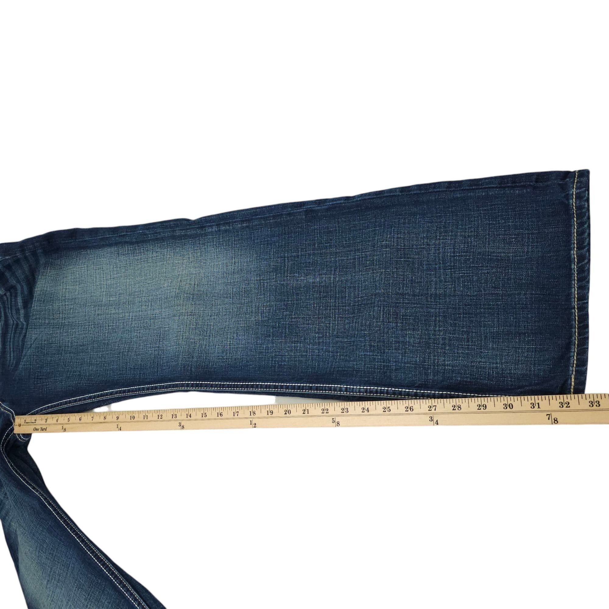 BKE BKE Justin Button Fly Jeans Mens Size 38x32.5" Distressed Size US 38 / EU 54 - 5 Thumbnail