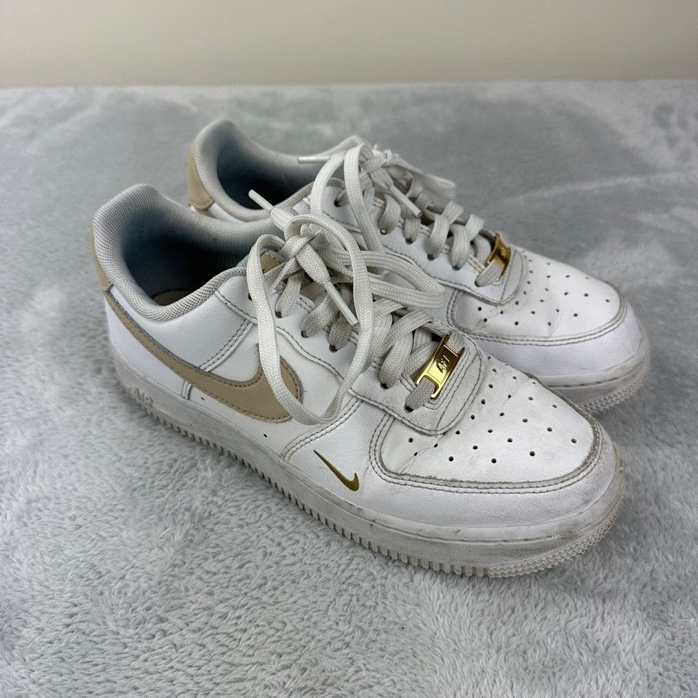 Nike Nike Air Force 1 Essential White Beige Women’s Size 7.5 US Size US 7.5 / IT 37.5 - 1 Thumbnail