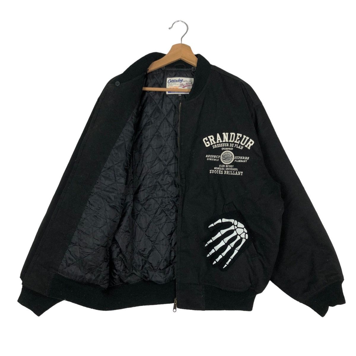 Japanese Brand 🔥90’s Riot Riot Vintage Bomber Jacket Grandeur Outstanding Size US L / EU 52-54 / 3 - 9 Thumbnail