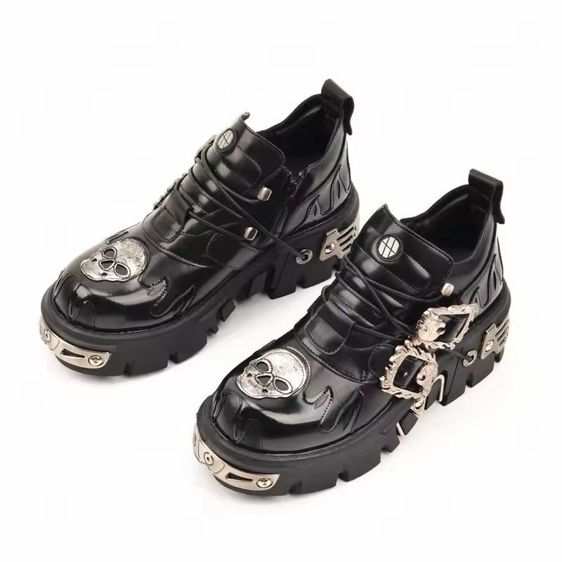 Japanese Brand Gothic Skull Boots Size US 9.5 / EU 42-43 - 2 Thumbnail