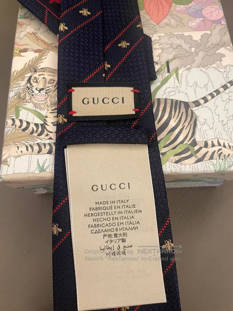 Gucci Gucci Little Bee's tie Size ONE SIZE - 4 Thumbnail