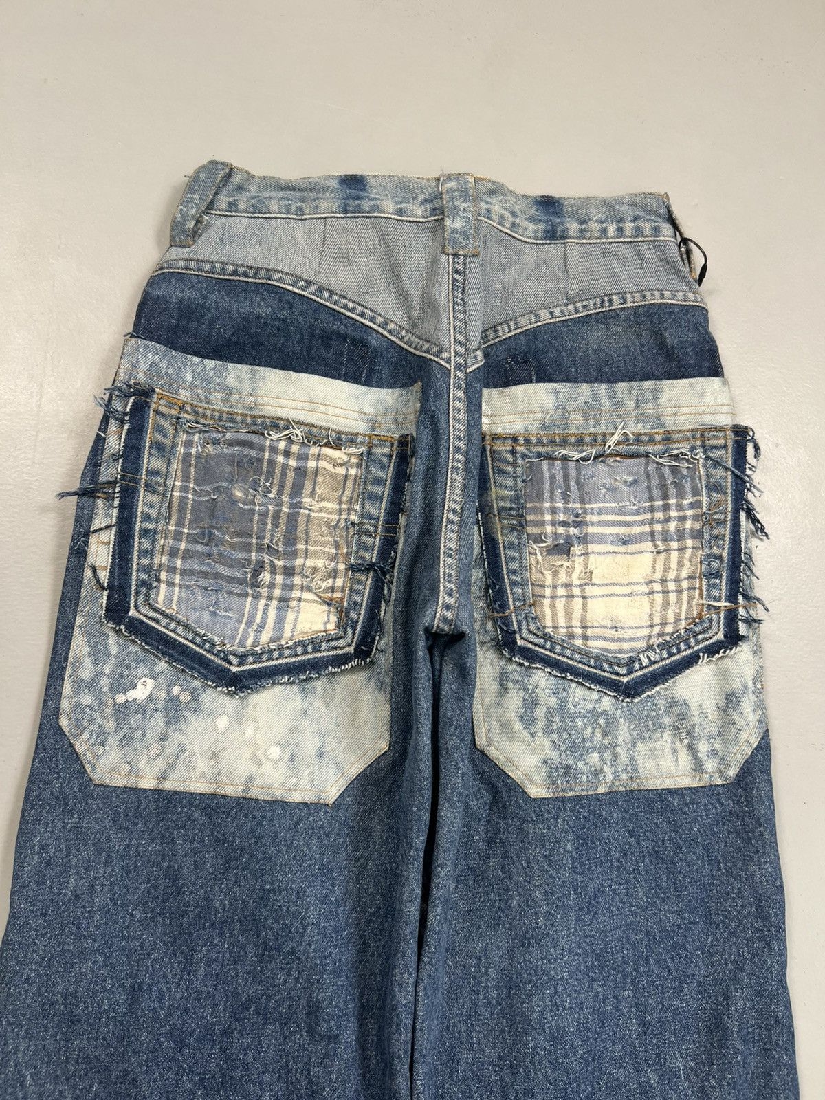Better With Age 1of1 crazy printed reworked bggy fit denim Size US 28 / EU 44 - 6 Thumbnail