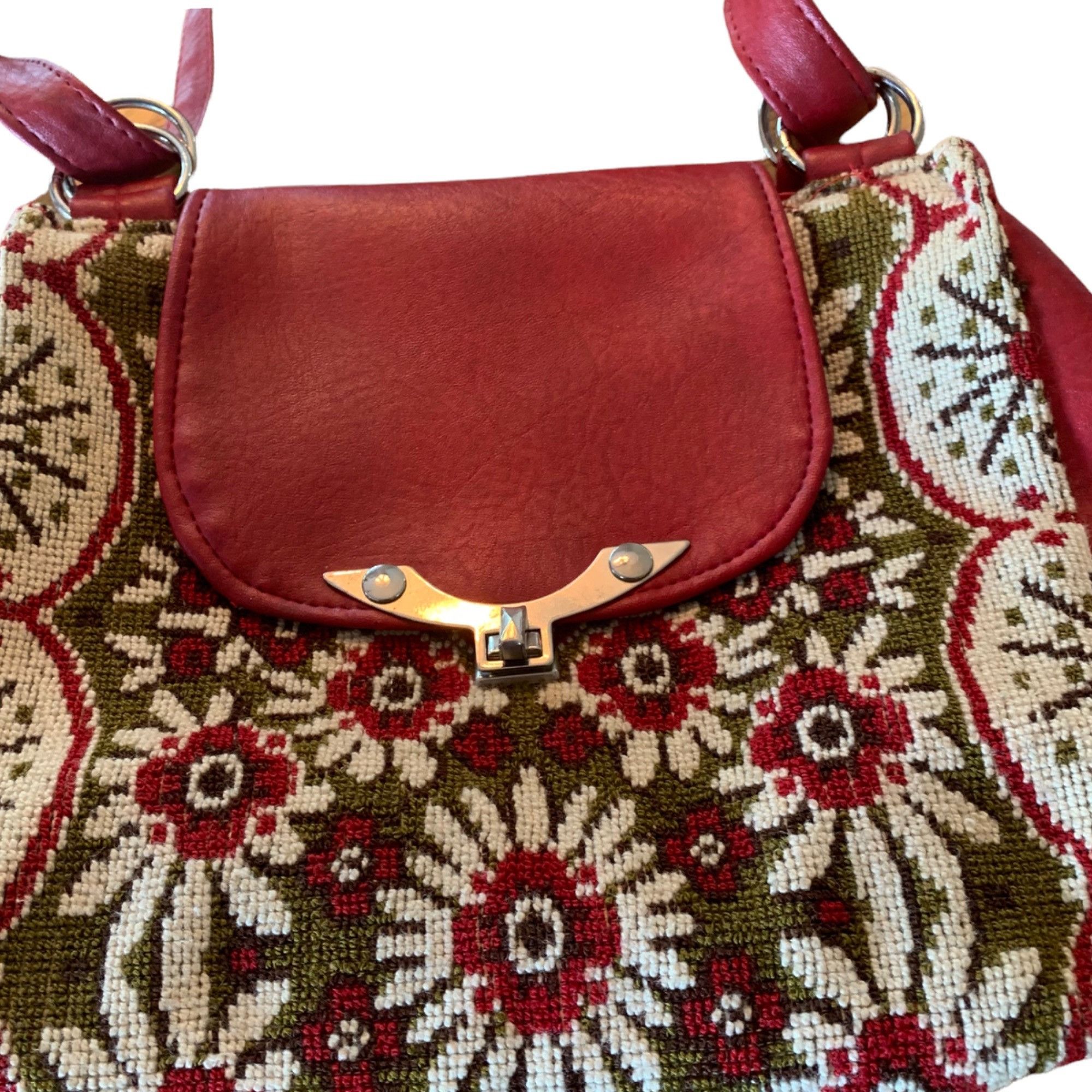 Vintage Vintage Floral Needlepoint Grannycore Purse Size ONE SIZE - 2 Thumbnail
