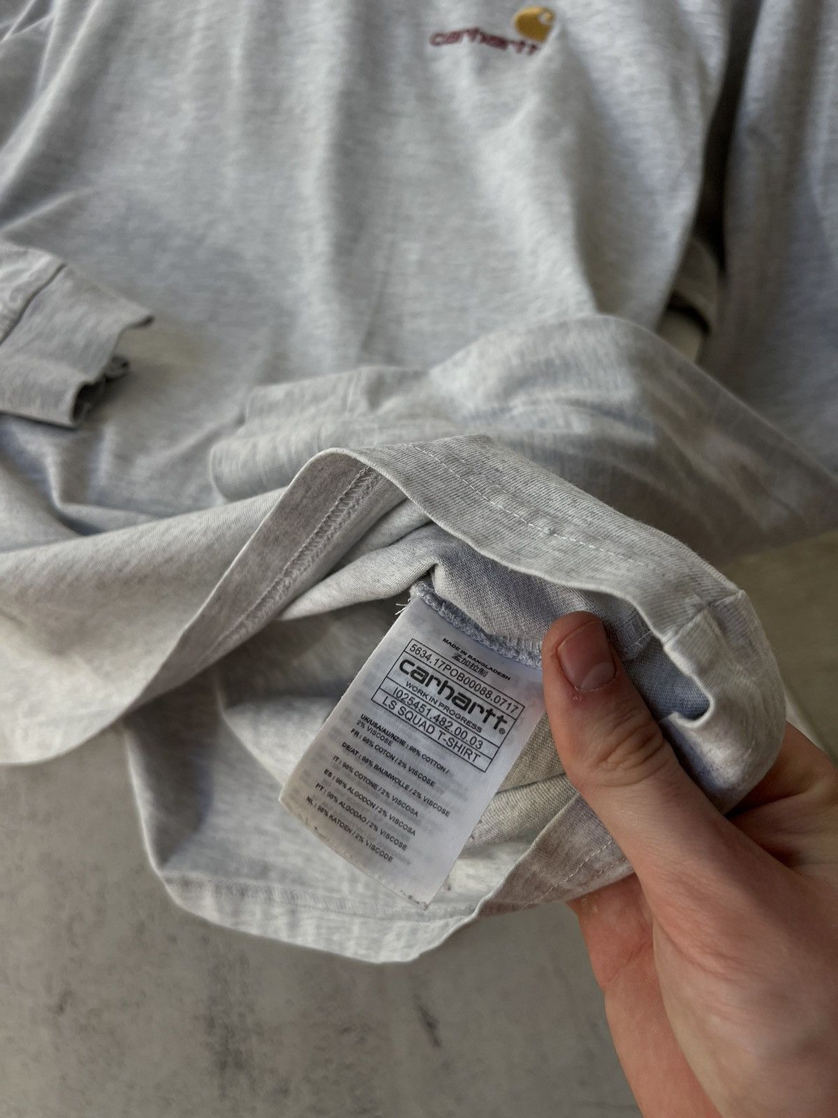 Carhartt × Carhartt Wip Carhartt Script Logo Longsleeve Size US XL / EU 56 / 4 - 8 Thumbnail