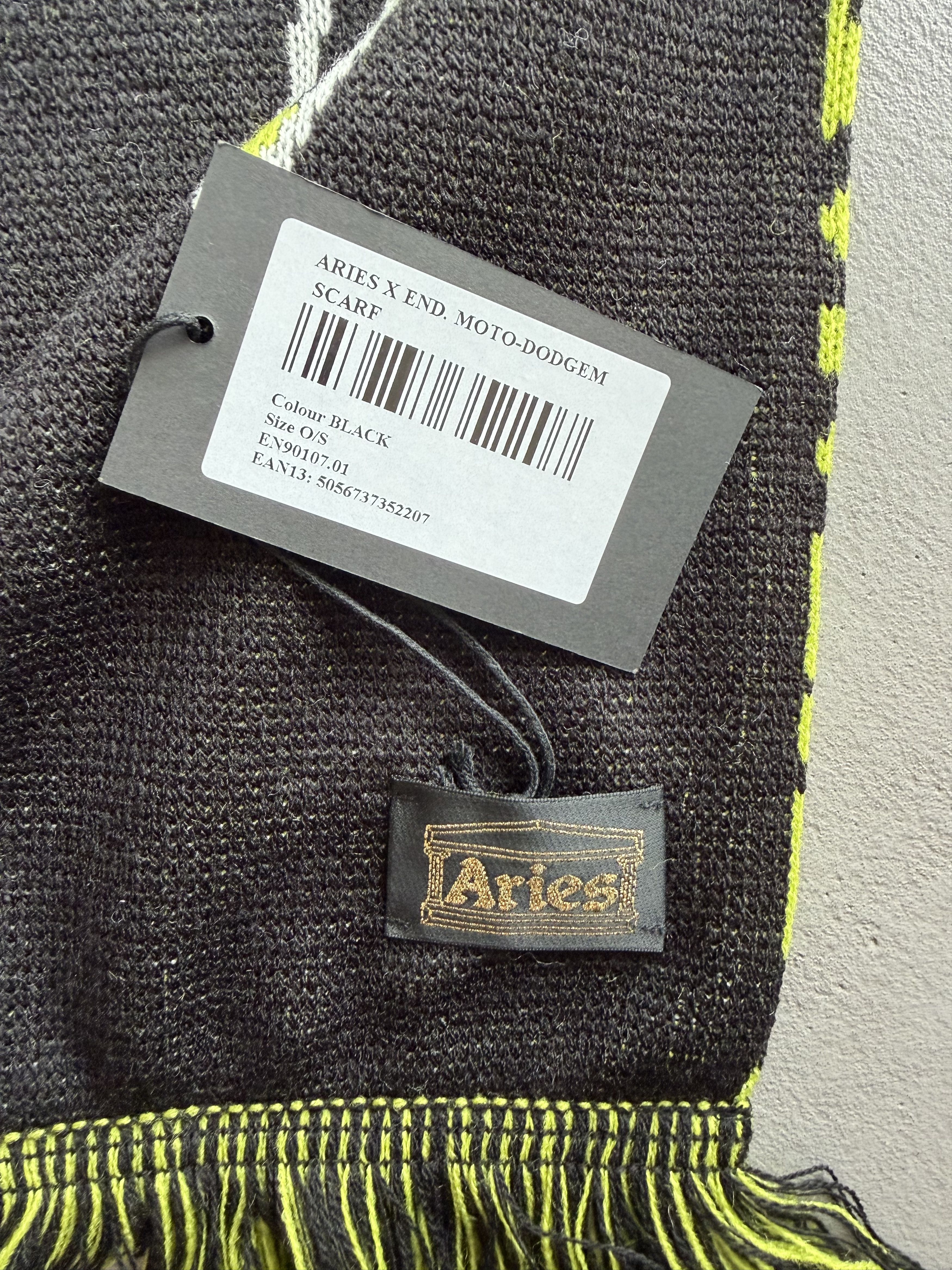 Aries Aries x End Moto Dodgem Sports Fringed Scarf, Y2K Size ONE SIZE - 3 Thumbnail