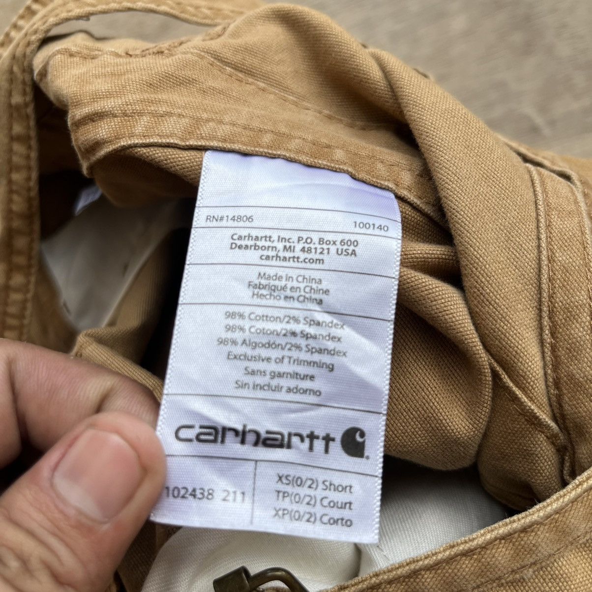 Carhartt × Dickies × Levi's CARHARTT OVERALLS DOUBLE KNEE CARPENTER CANVAS VINTAGE 00s Size US 29 - 4 Thumbnail