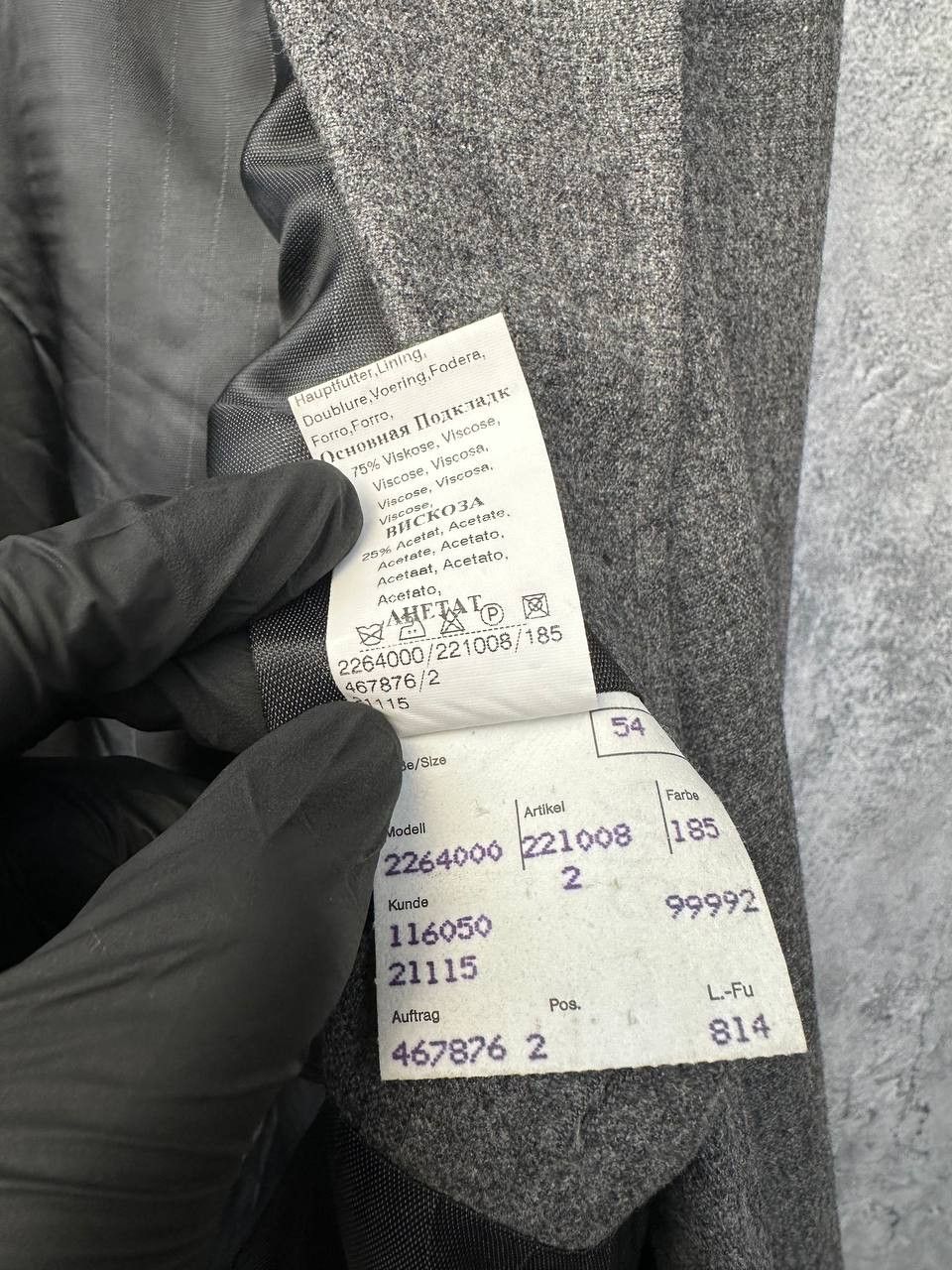 BENVENUTO. Benevenuto Tailored Blazer Suit Jacket Wool Classic Size 54R - 16 Thumbnail
