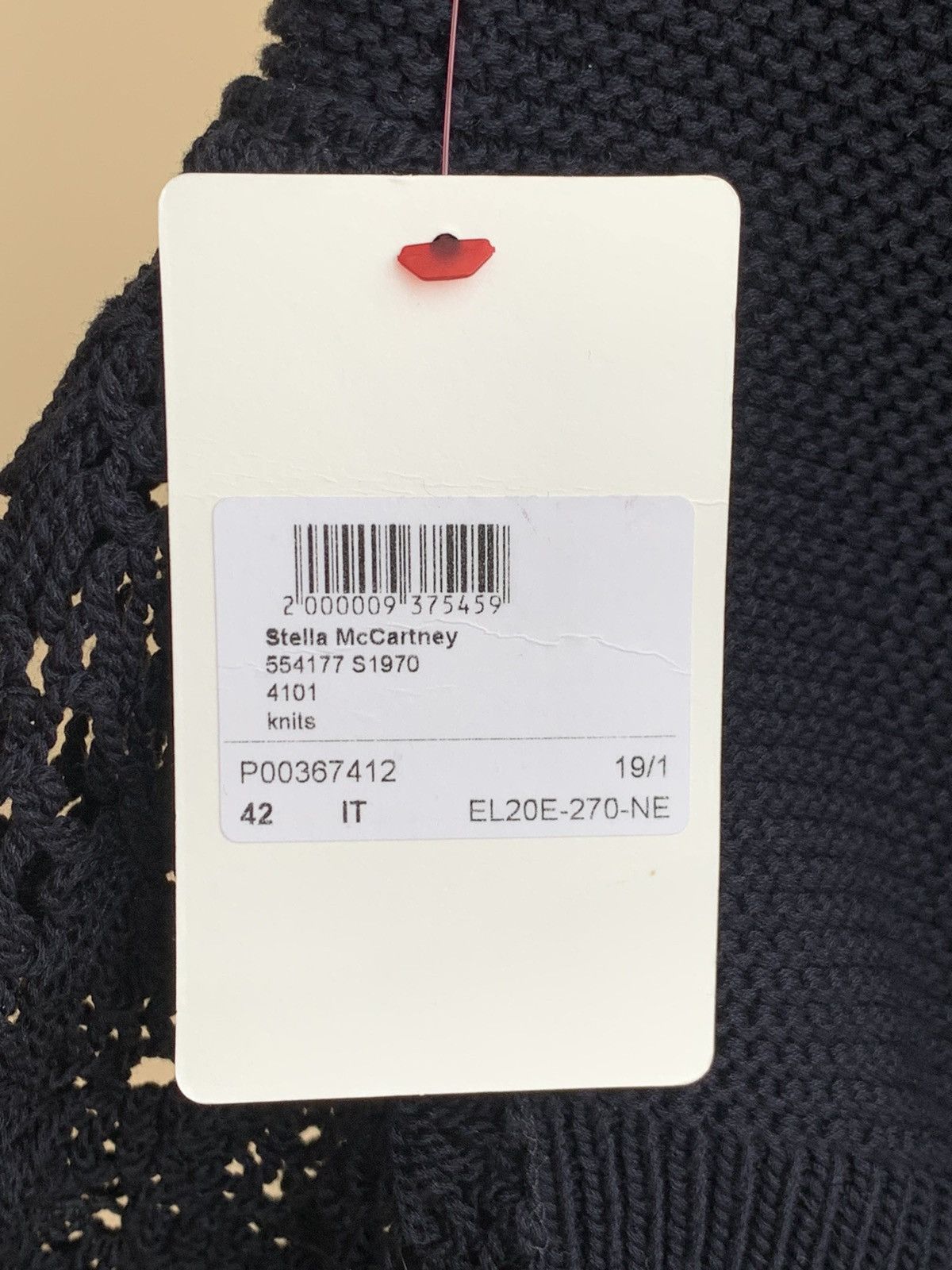 Stella McCartney Stella McCartney Crochet-Paneled V-Neck Cotton Knit Sweater Size M / US 6-8 / IT 42-44 - 11 Thumbnail