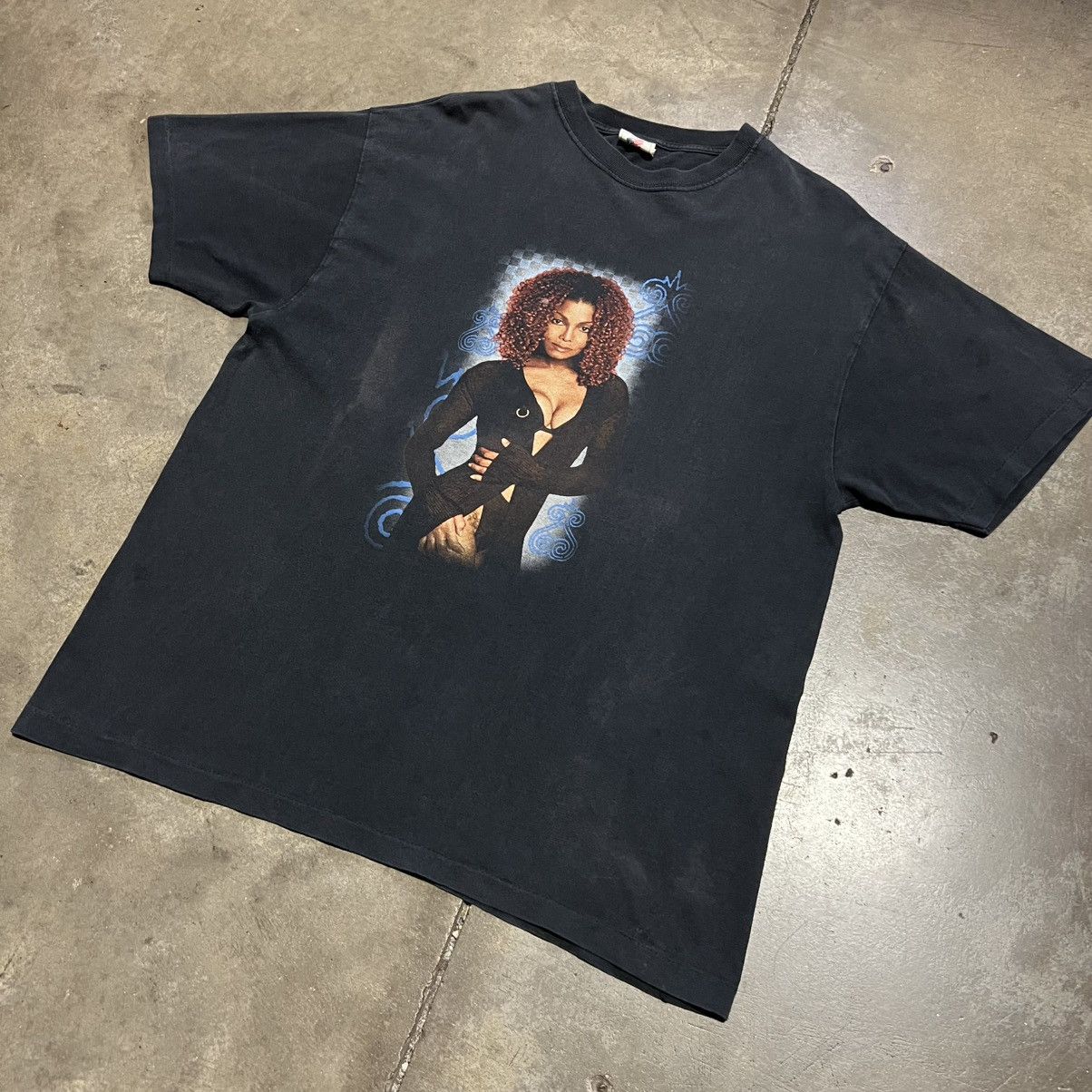 Band Tees Vintage 90s Janet Jackson Velvet Rope Tour Band Tee 90s Size US XL / EU 56 / 4 - 2 Thumbnail
