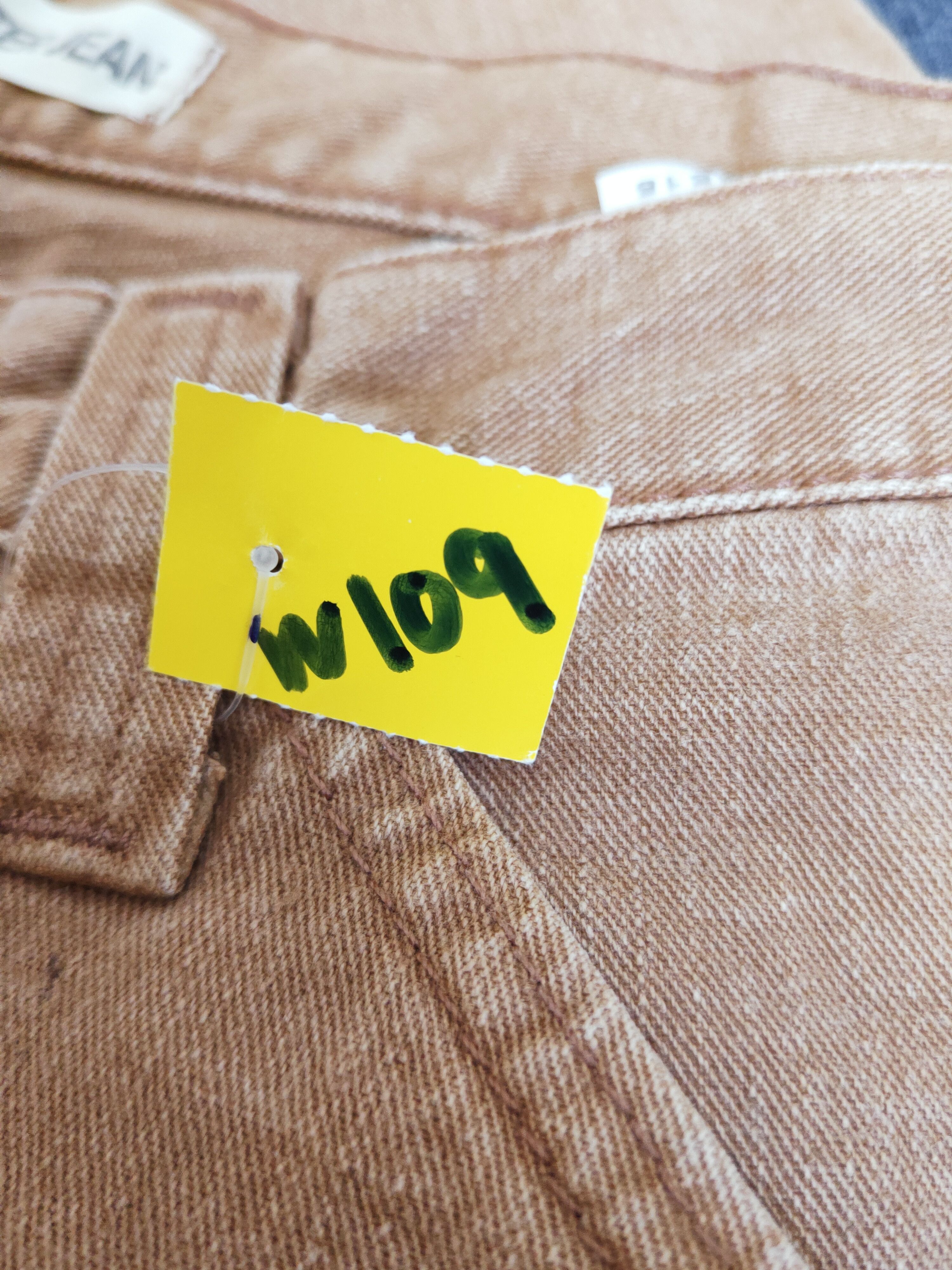Lee Lee Dungarees Carpenter Brown Distressed Ripped Jeans #W109 Size US 32 / EU 48 - 20 Thumbnail