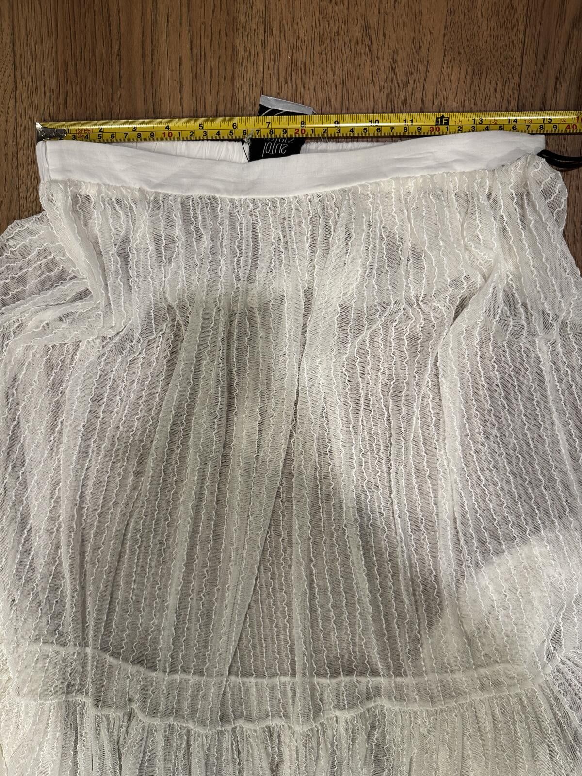 Other New Lotus Eaters White Sheer Maxi Skirt with Inner Lining Size 32" / US 10 / IT 46 - 3 Thumbnail