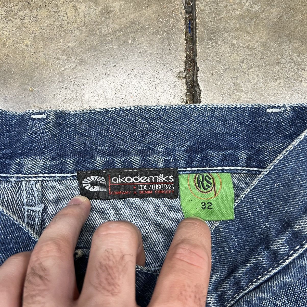 Vintage Vintage Akademiks Baggy Denim Jeans Wide Leg Big Pocket Y2k Size US 32 / EU 48 - 9 Thumbnail