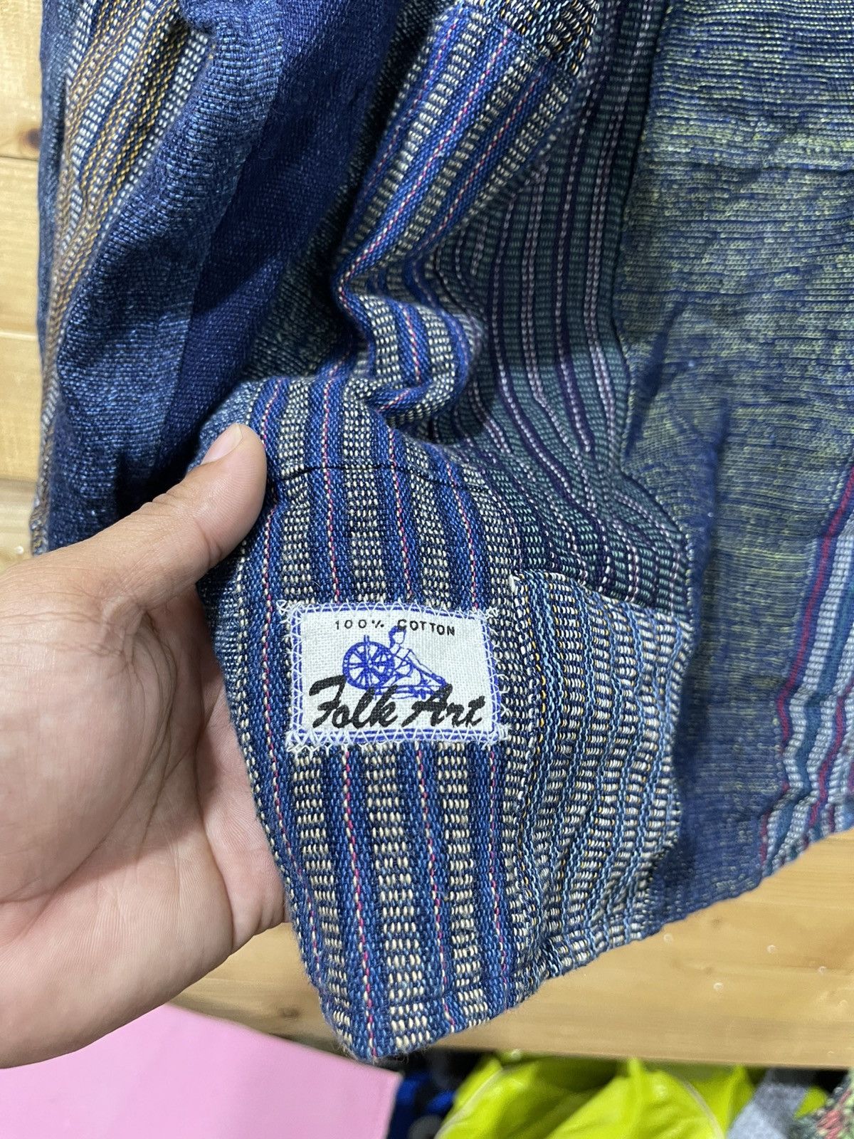 Folk Offernow🔥Vintage folk art patchwork reversible boro jacket Size US XXL / EU 58 / 5 - 7 Thumbnail