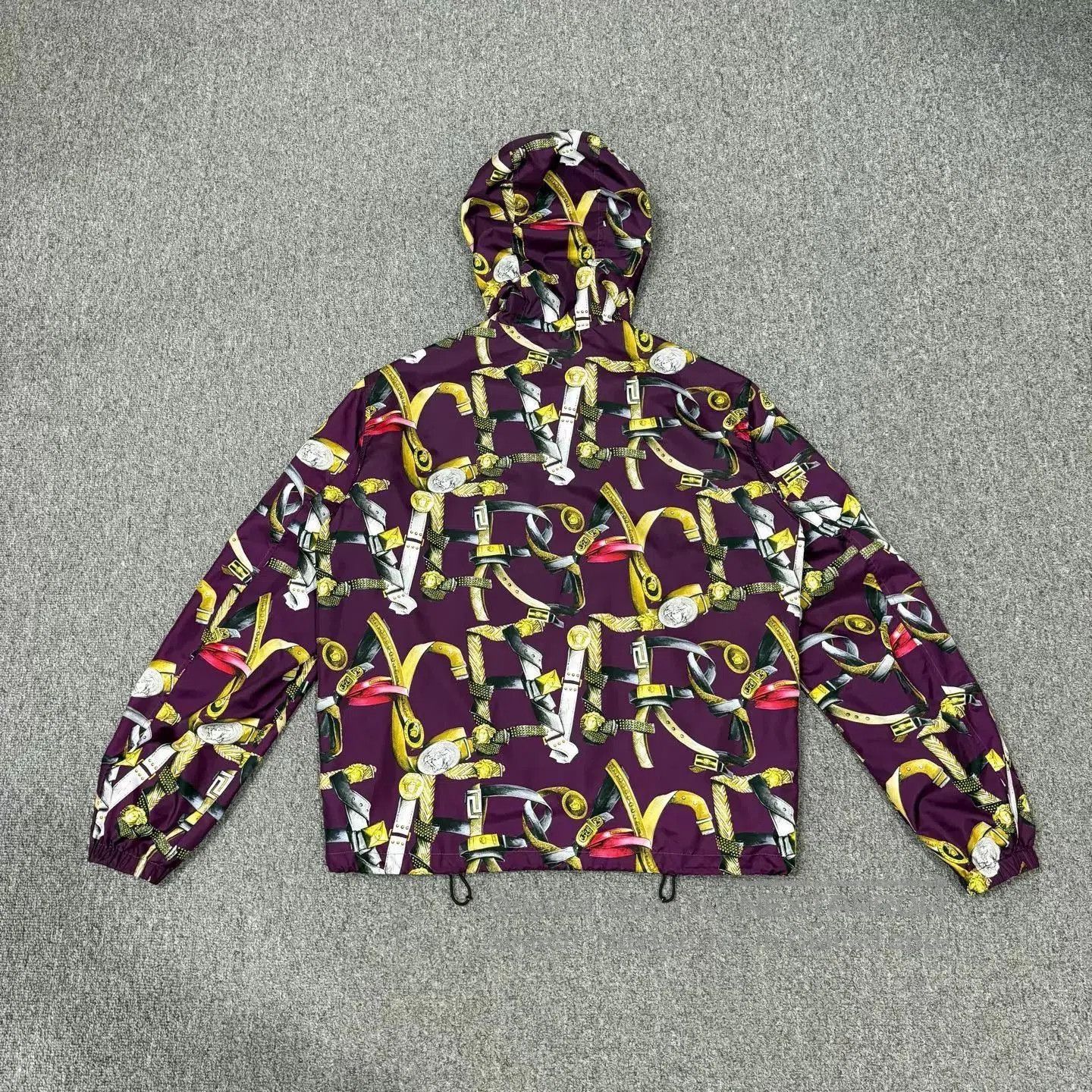 Versace Multi-Color Printed Hooded Light Jacket. Size US S / EU 44-46 / 1 - 2 Thumbnail