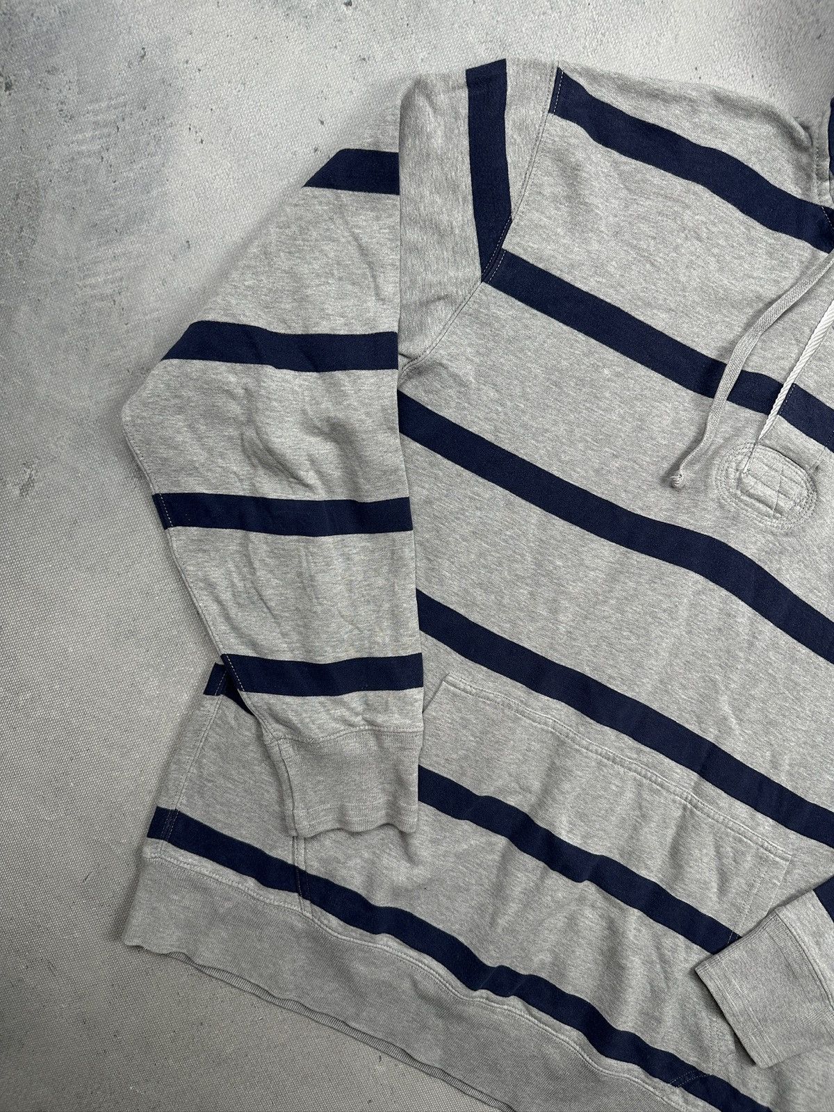 Polo Ralph Lauren Polo Ralph Lauren Striped Hoodie Preppy Archive Y2K Rugby Size US XL / EU 56 / 4 - 2 Thumbnail