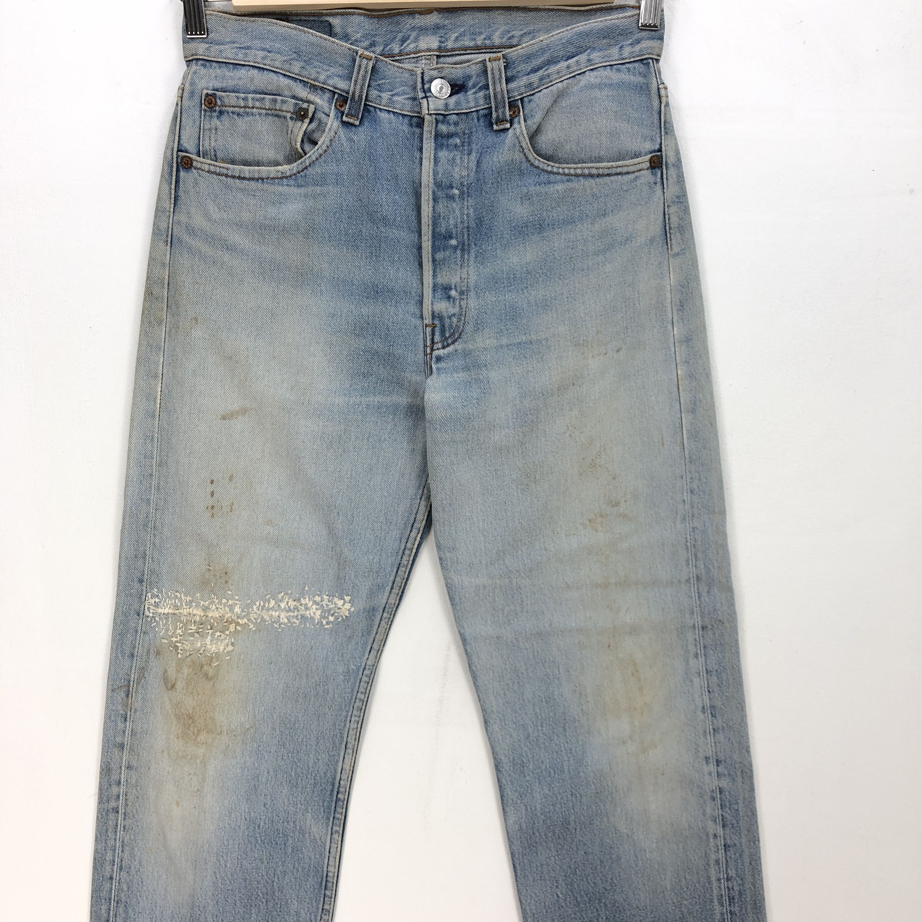 Levi's Vintage 90s Levis 501xx Jeans Dirty Levis Light Wash Pants Size US 30 / EU 46 - 3 Thumbnail