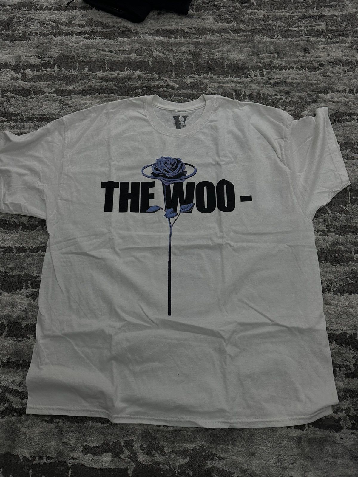 Image of Pop Smoke X Vlone “The - Woo” Shirt in White, Men's (Size 2XL)