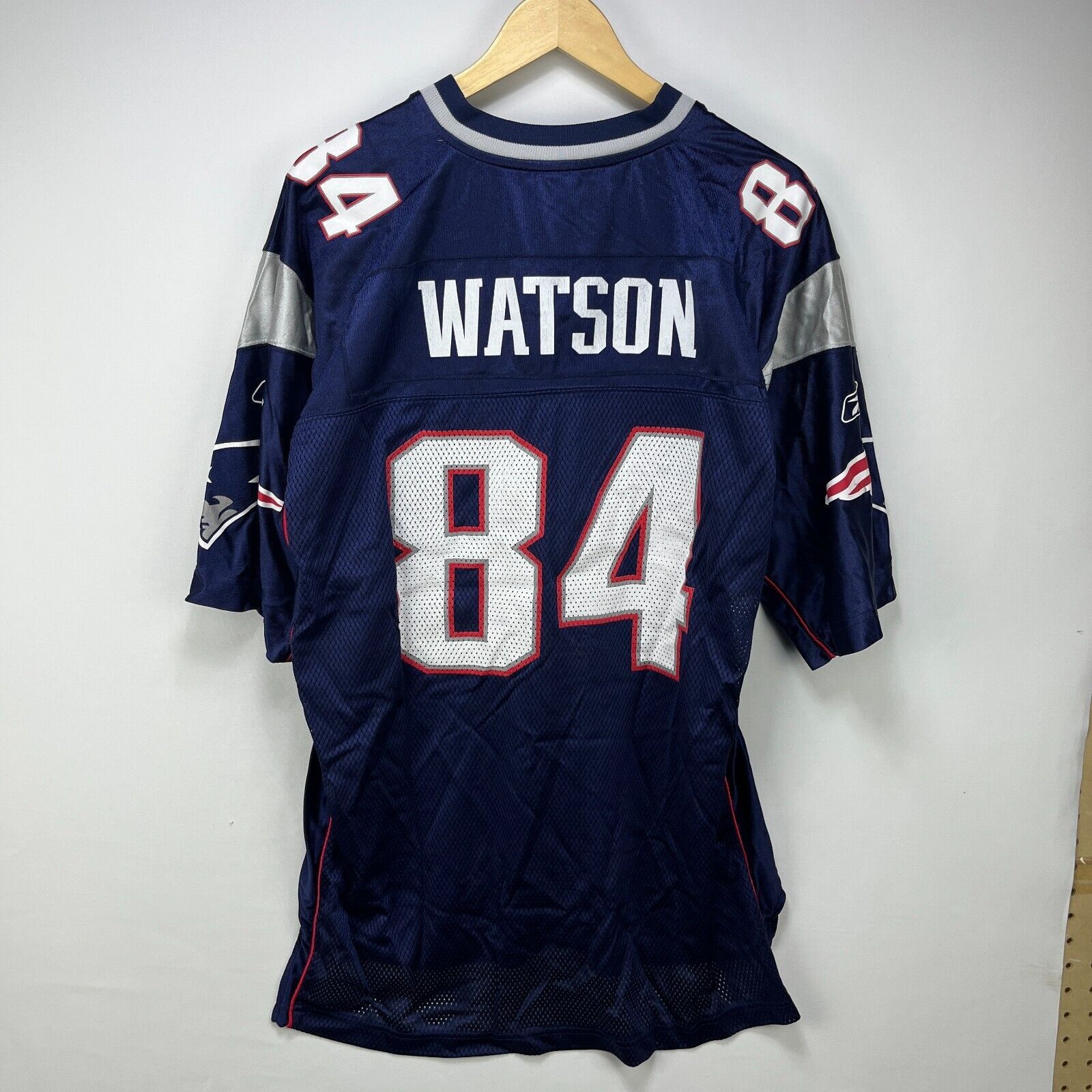 Reebok × Vintage Vintage Y2K New England Patriots NFL Benjamin Watson Reebok Size US XL / EU 56 / 4 - 4 Thumbnail