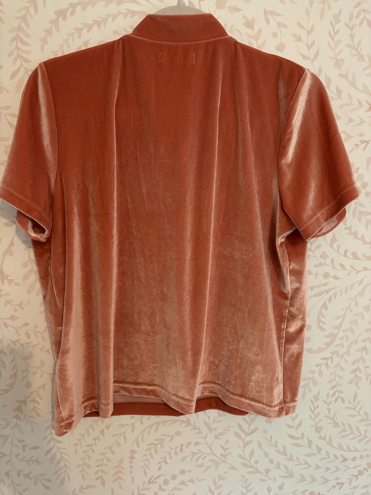 Madewell Madewell Velvety Peach Top with Tie-Detail Size L / US 10 / IT 46 - 5 Thumbnail