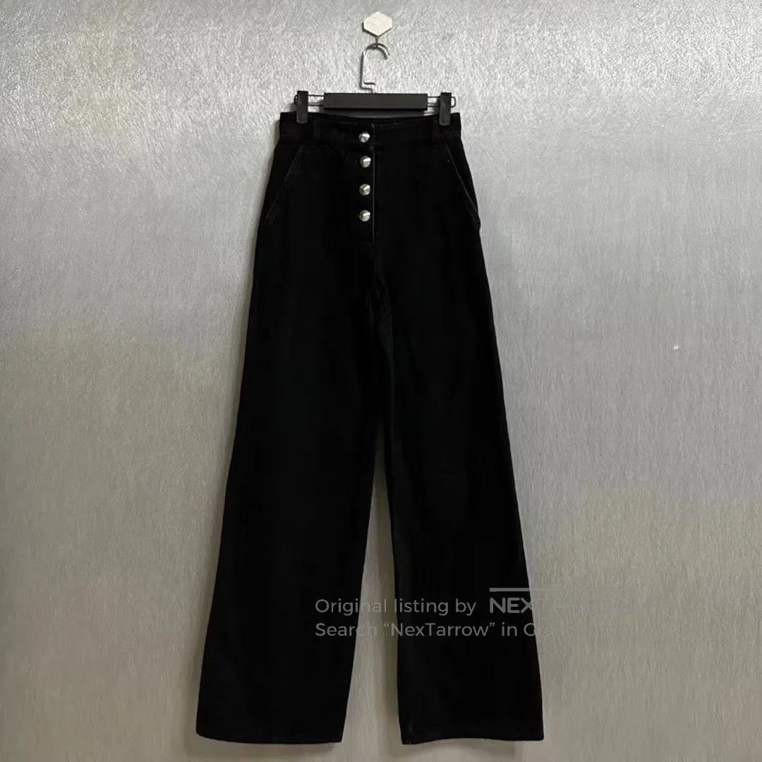 WE11DONE We11done Silver Buckle Black Wide. Size 31" - 1 Thumbnail