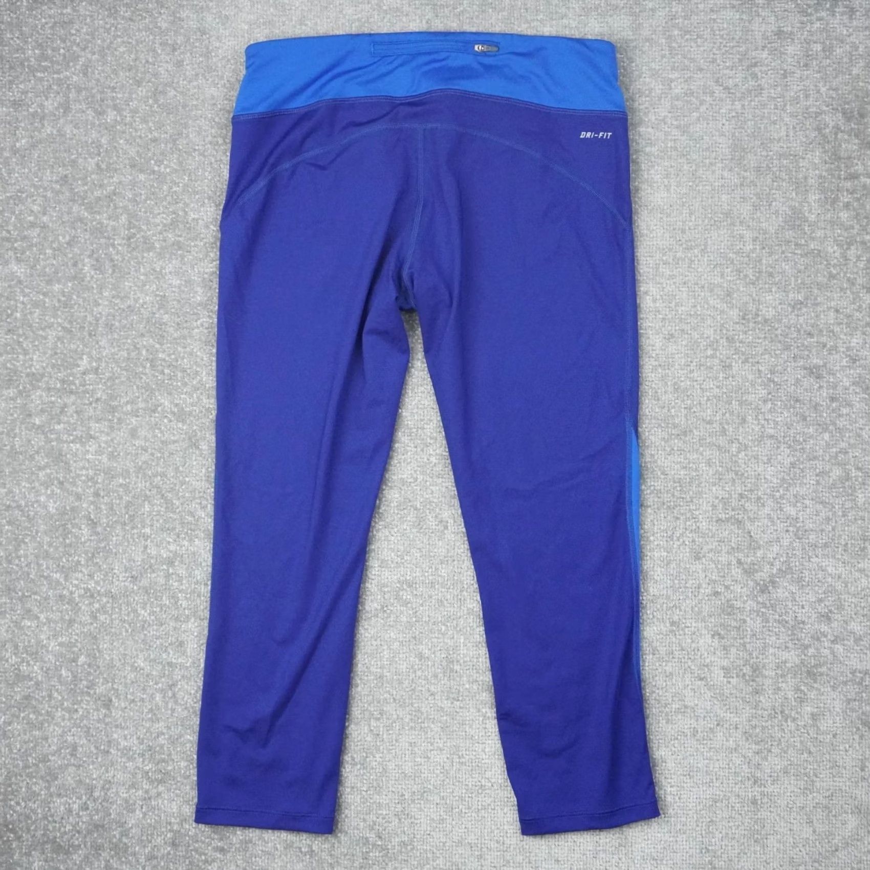 Nike Nike Women's Blue Dri Fit Legging Capri L Medium Athletic Casual Pants Sports Size 36" / US 14 / IT 50 - 2 Thumbnail
