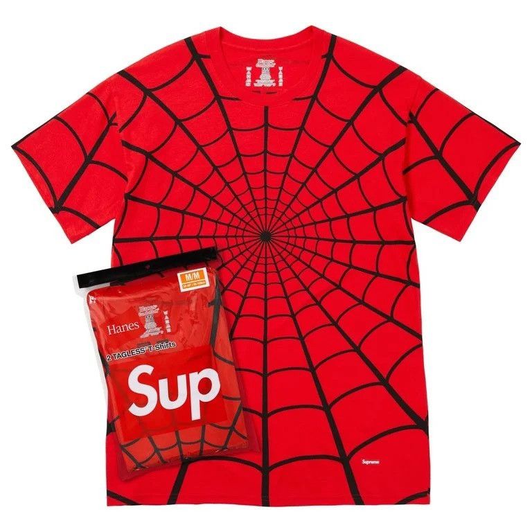 Supreme Supreme®/Hanes® Spider-Man Tagless Tees (2 Pack): Small-Red Size US S / EU 44-46 / 1 - 2 Thumbnail