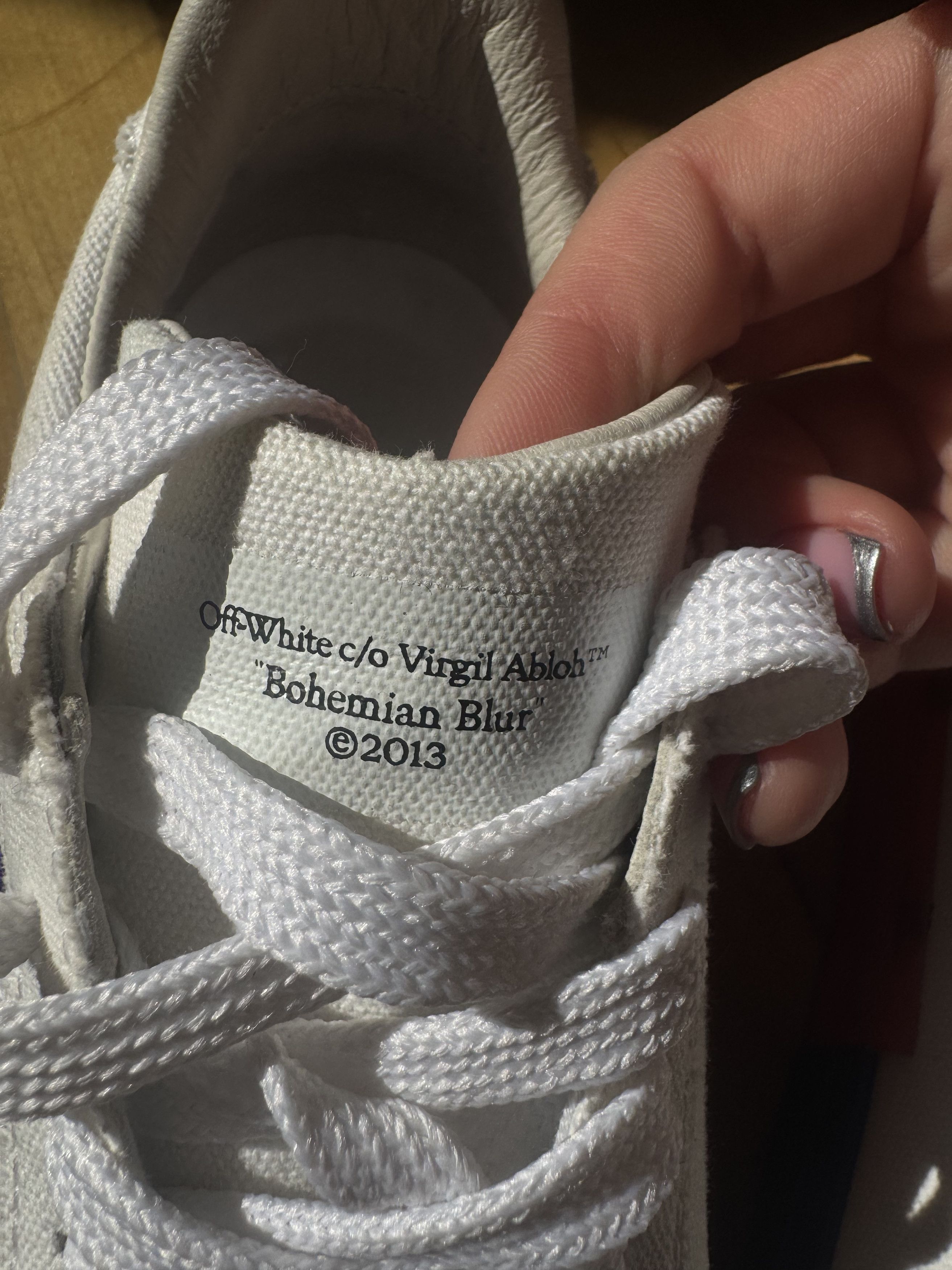 Off-White Off- White Violet Vulcanized Sneakers Size US 8 / IT 38 - 3 Thumbnail