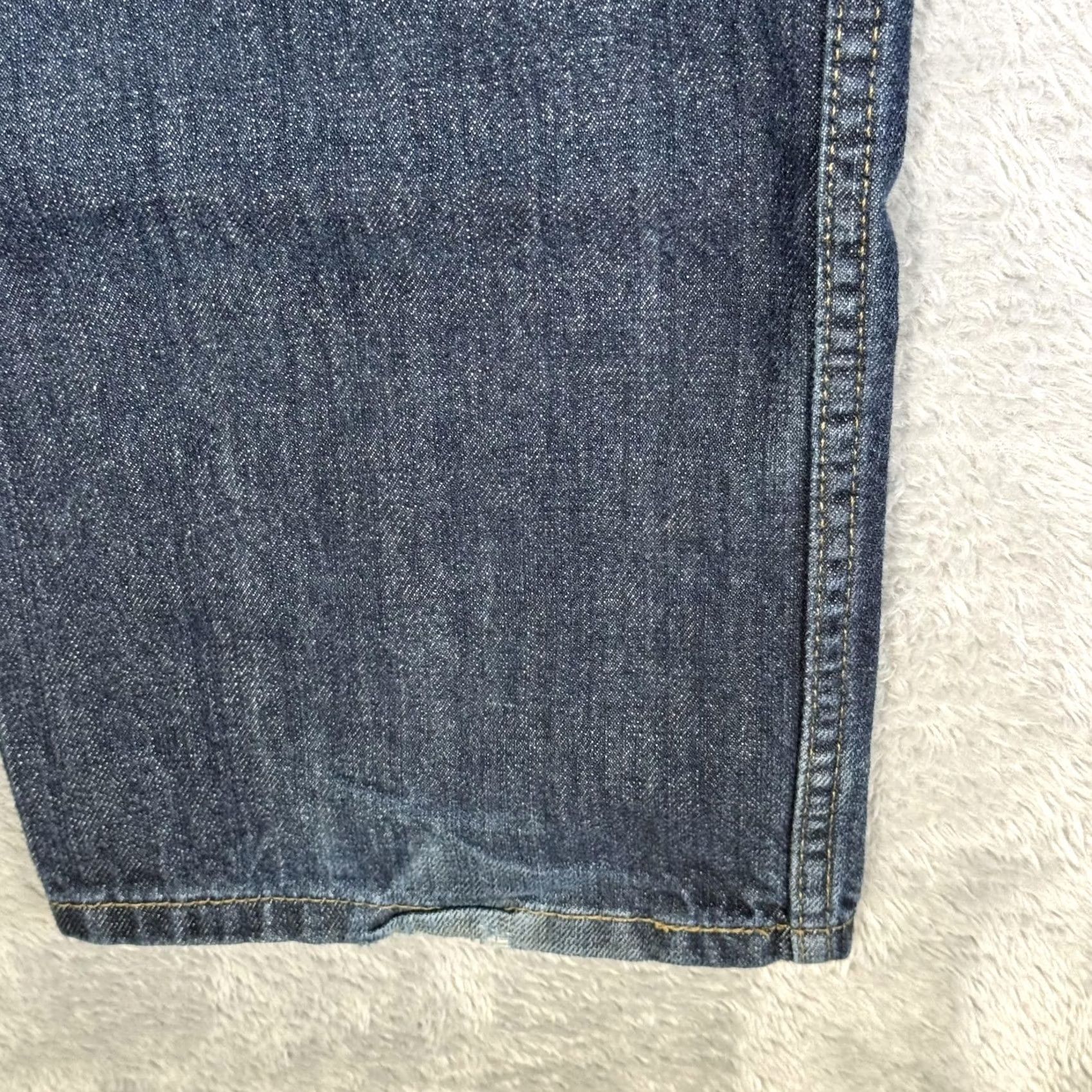 Levi's Levi's 514 Jeans Mens 36x32 Blue Straight Regular Mid Rise Denim 5-Pocket Zipper Button Cord Logo Size US 36 / EU 52 - 3 Thumbnail