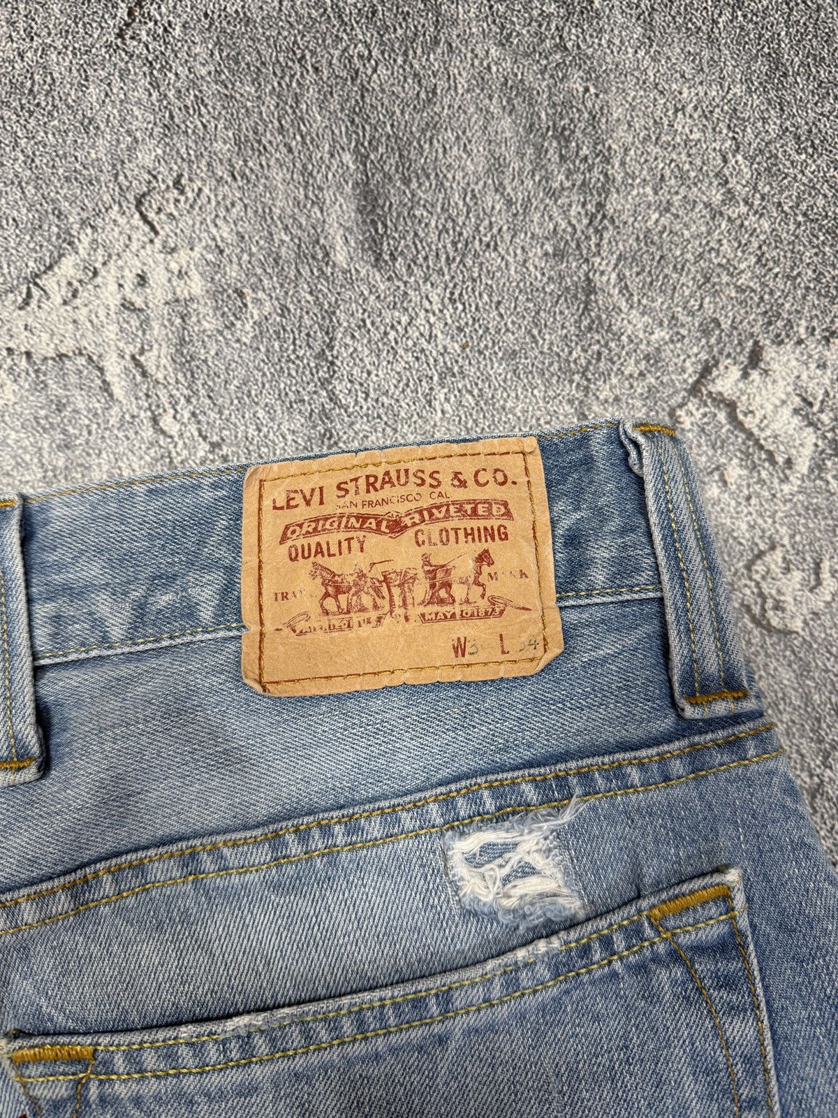 Levi's Vintage Levis 506 Orange Tab Blue Denim Jeans Size 34x34 Size US 34 / EU 50 - 10 Thumbnail